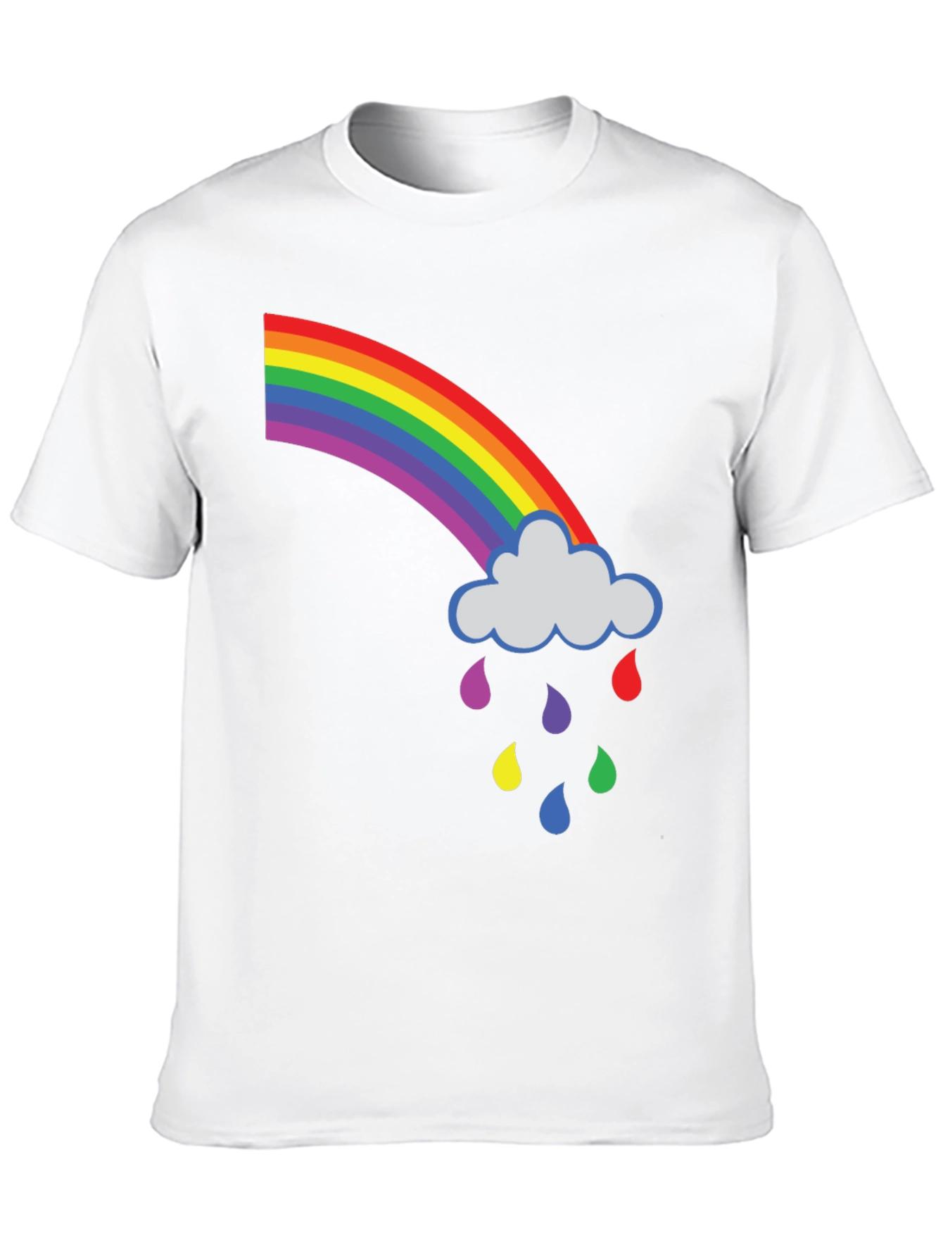 Rainbow Cloud Graphic T-Shirt