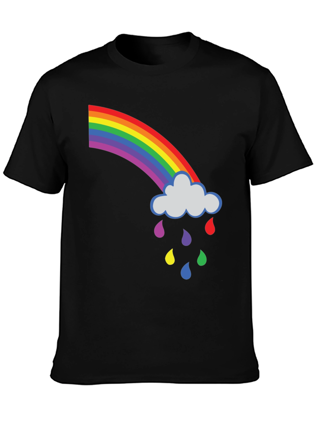 Rainbow Cloud Graphic T-Shirt