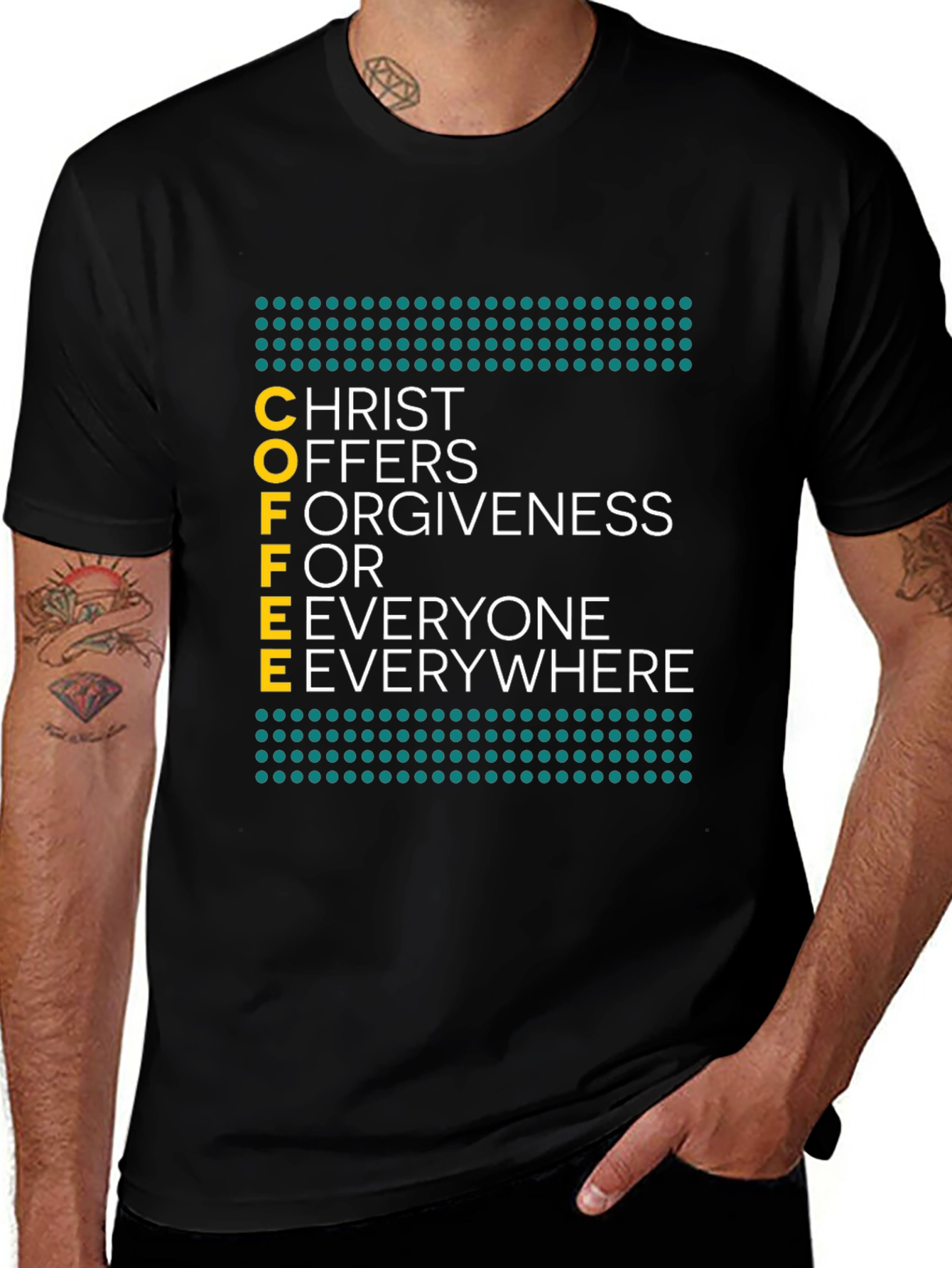 COFFEE Christ Graphic T-Shirt