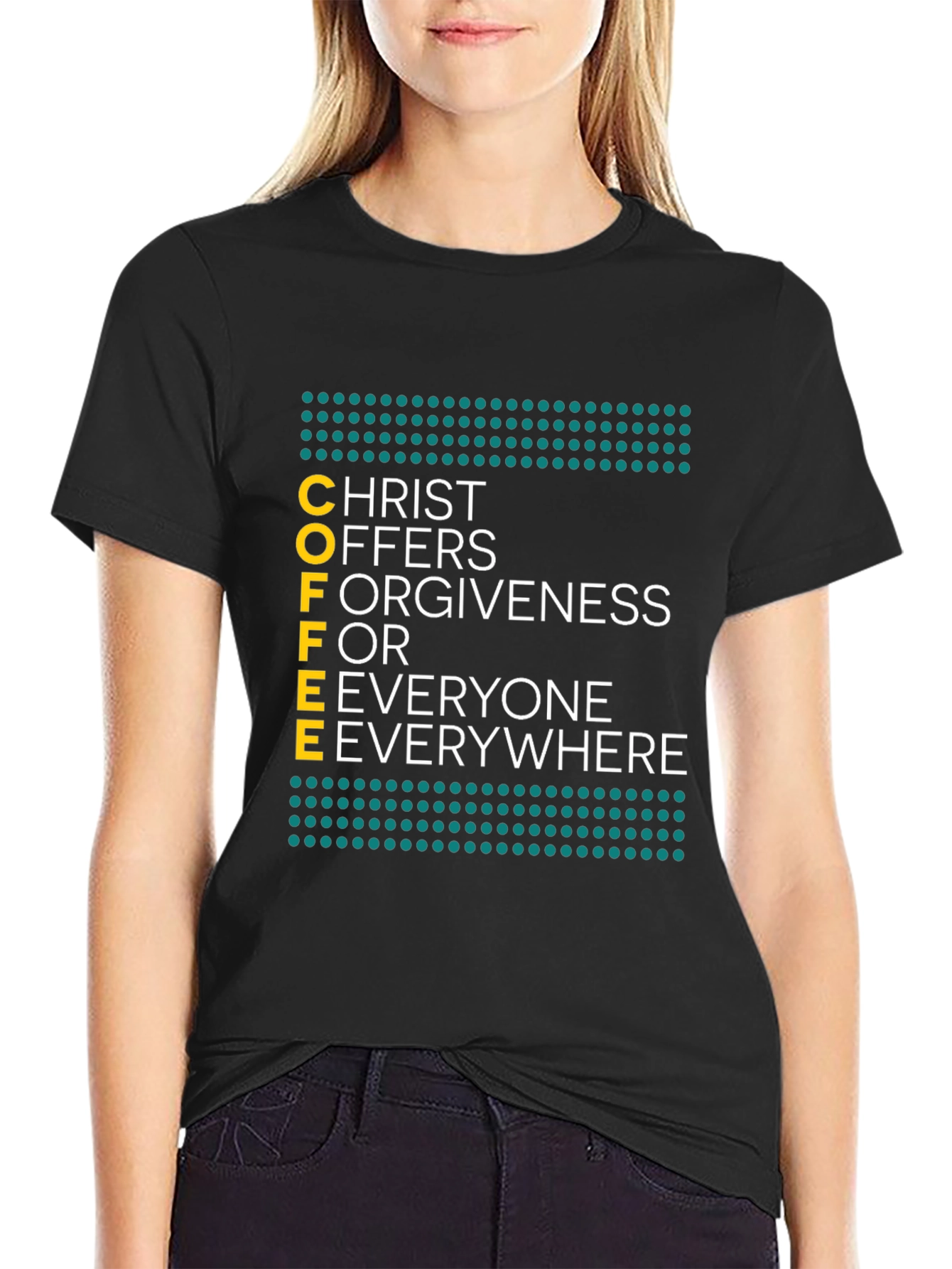 COFFEE Christ Graphic T-Shirt