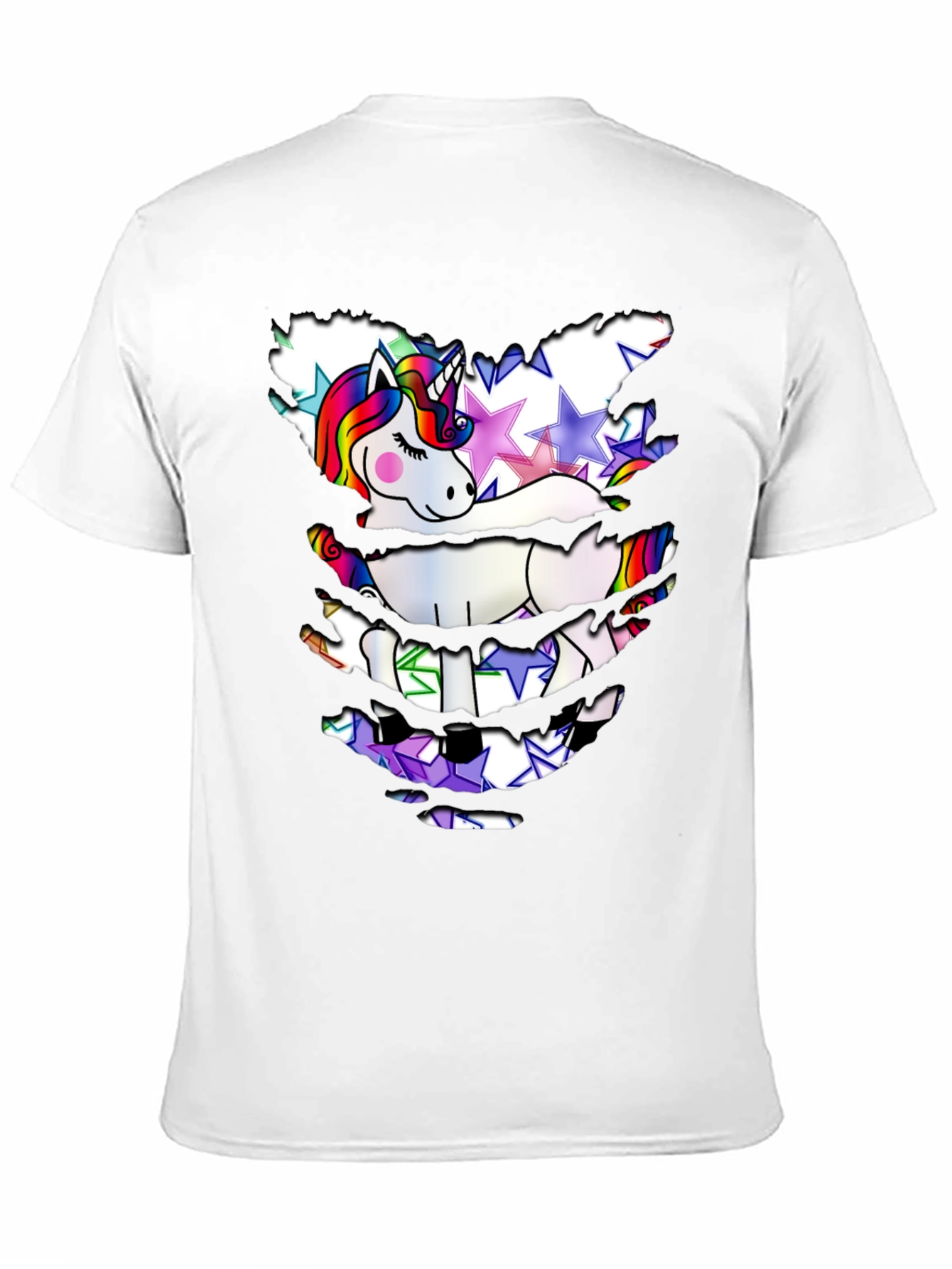 Unicorn Star T-Shirt - Distressed Look