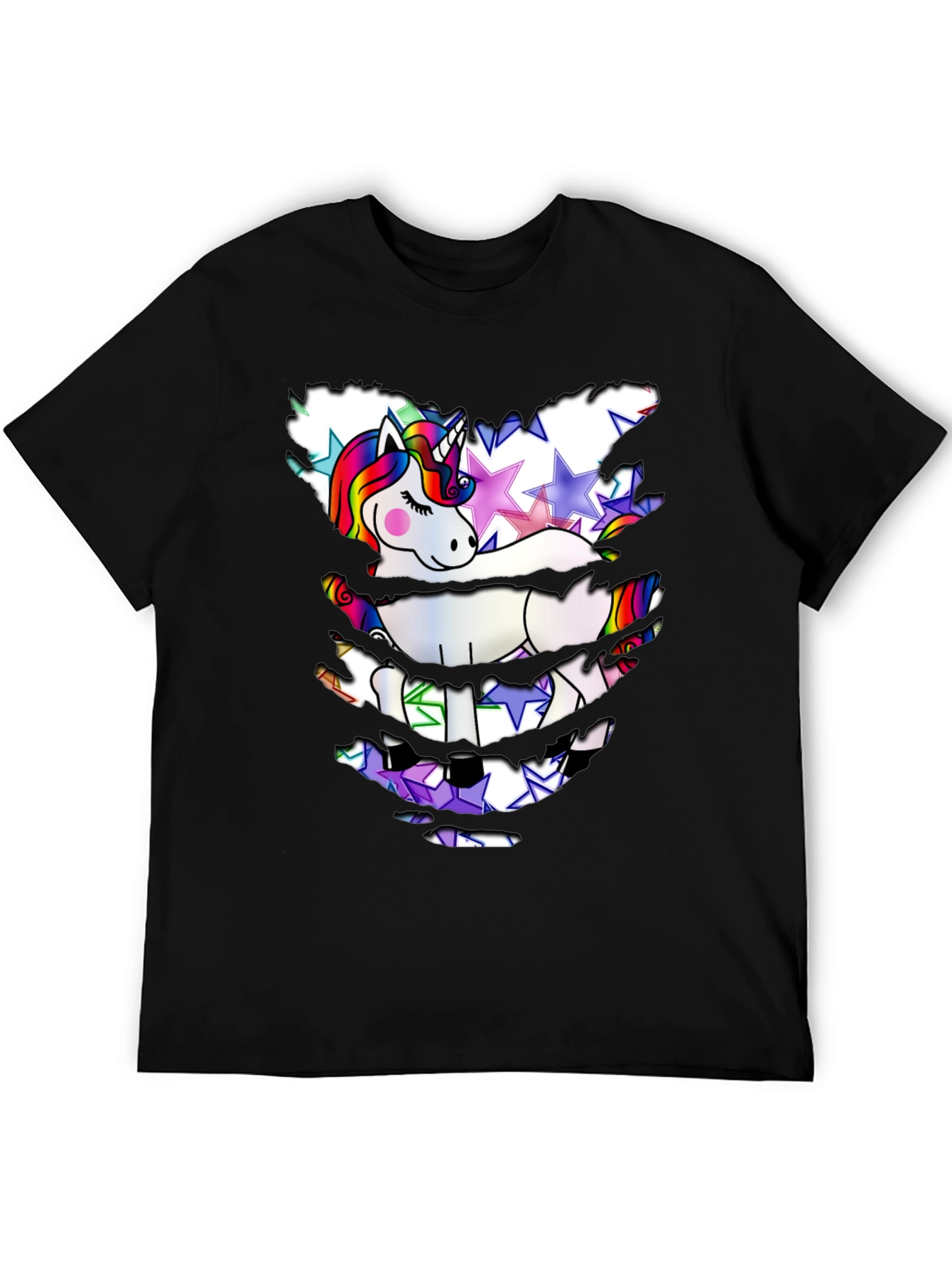 Unicorn Star T-Shirt - Distressed Look