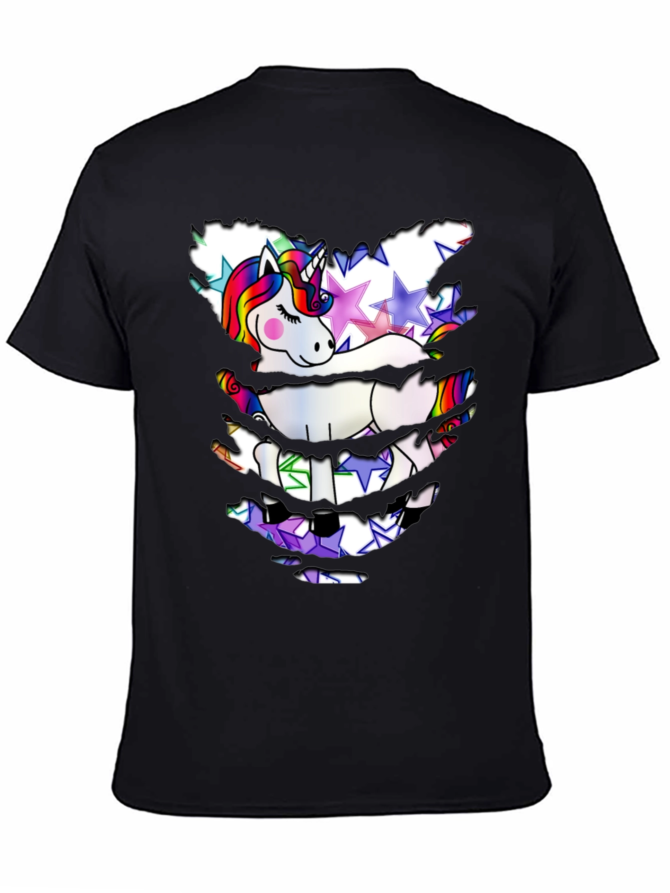 Unicorn Star T-Shirt - Distressed Look
