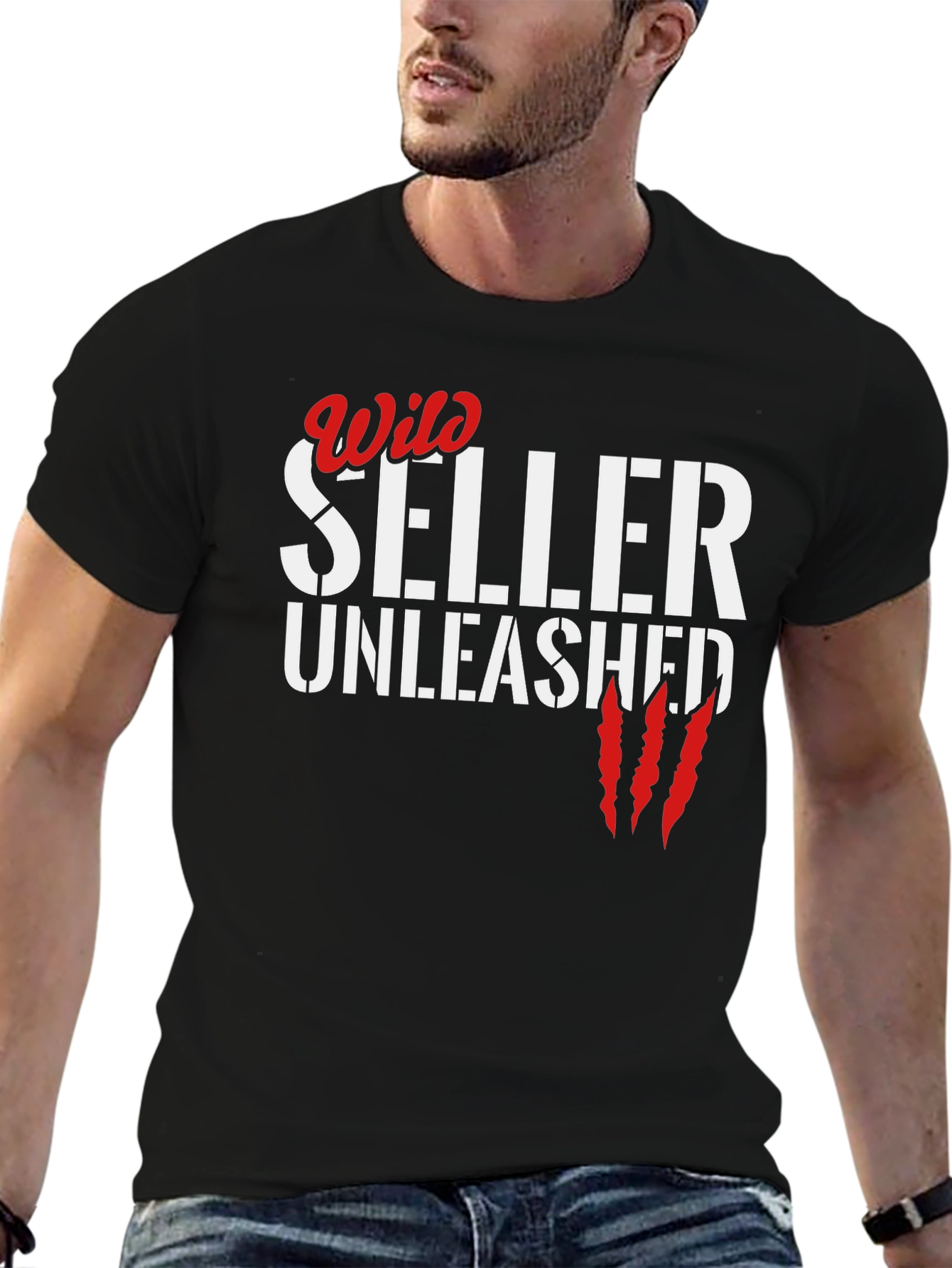 Wild Seller Unleashed Graphic Tee - Black