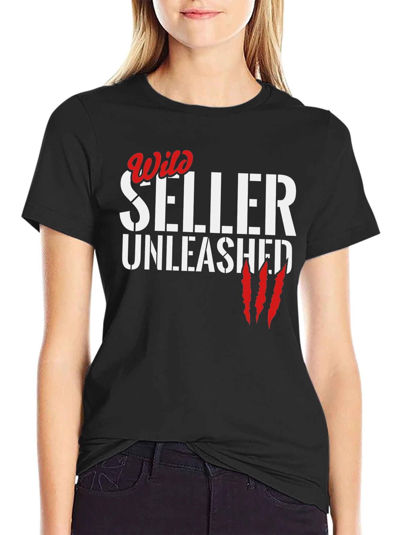 Wild Seller Unleashed Graphic Tee - Black