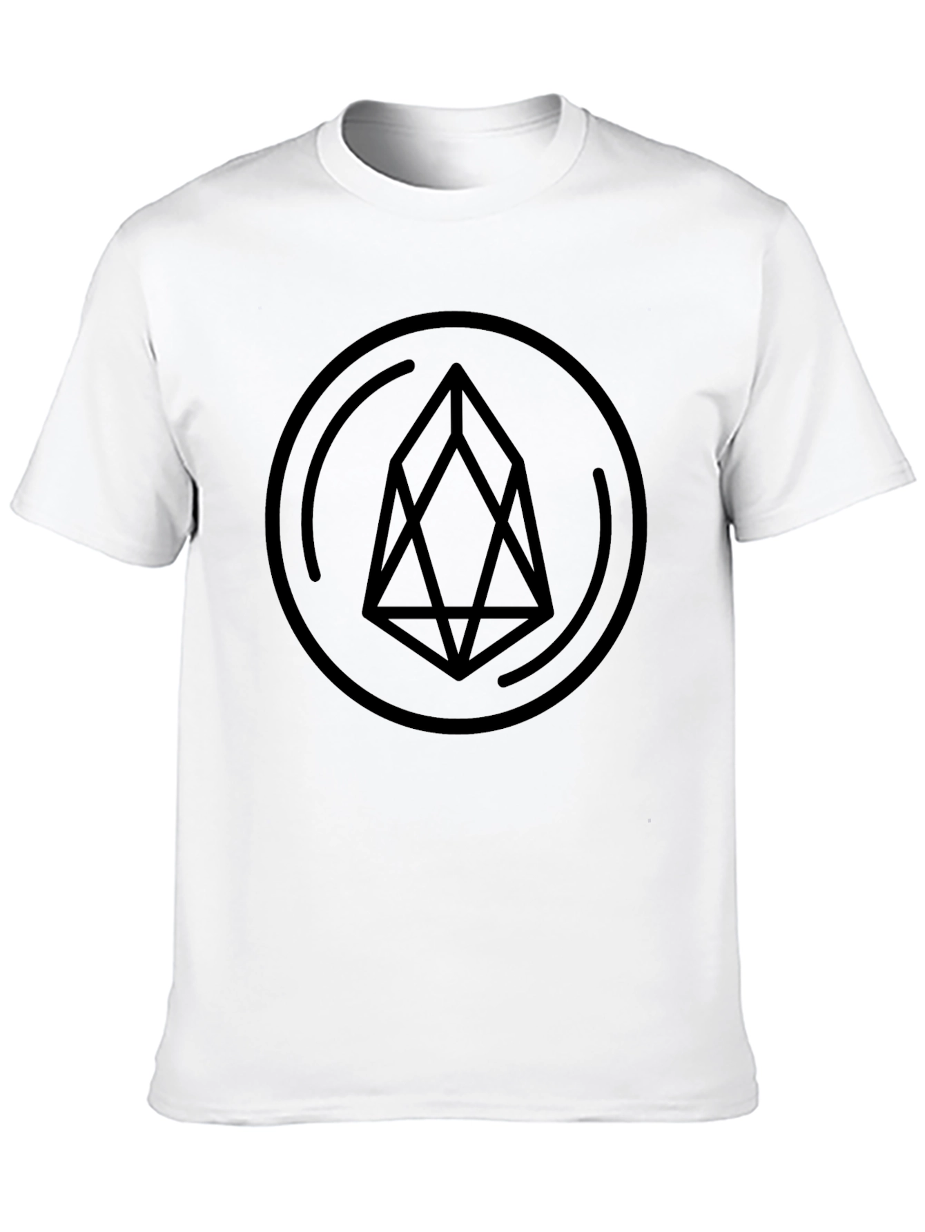 Geometric Graphic Tee - Modern Black T-Shirt