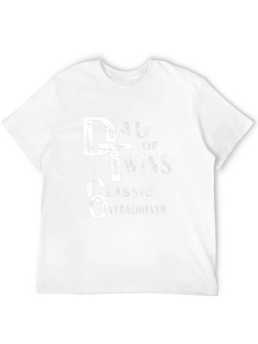 Dad of Twins Classic Overachiever Graphic T-Shirt