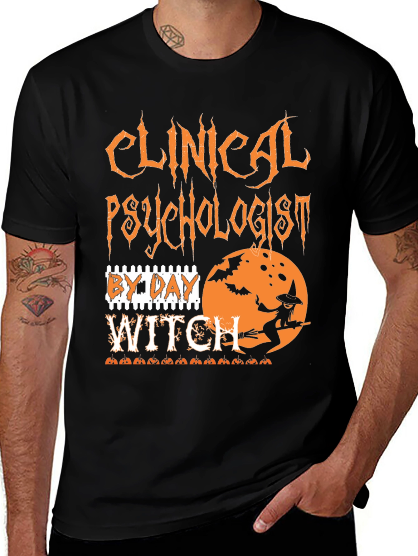 Clinical Psychologist By Day Witch Halloween T-Shirt