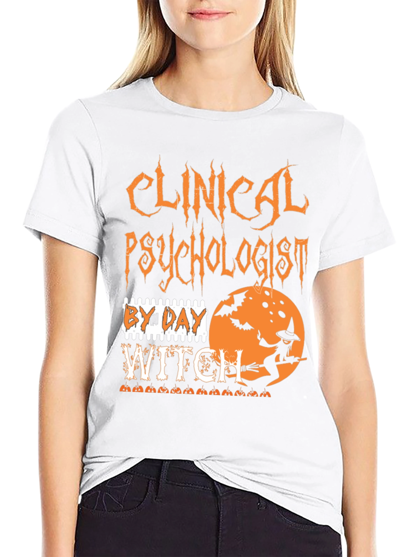 Clinical Psychologist By Day Witch Halloween T-Shirt
