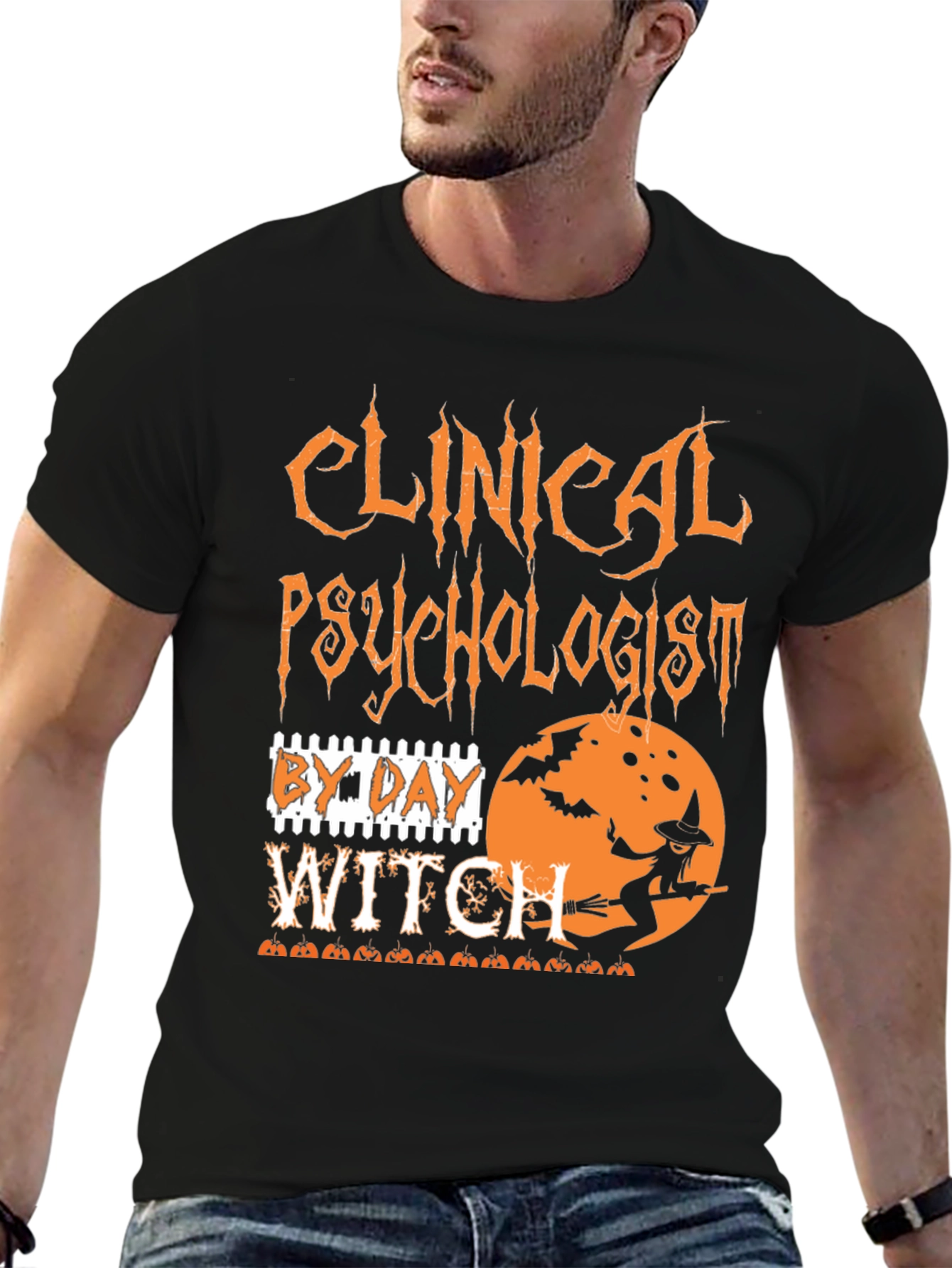 Clinical Psychologist By Day Witch Halloween T-Shirt