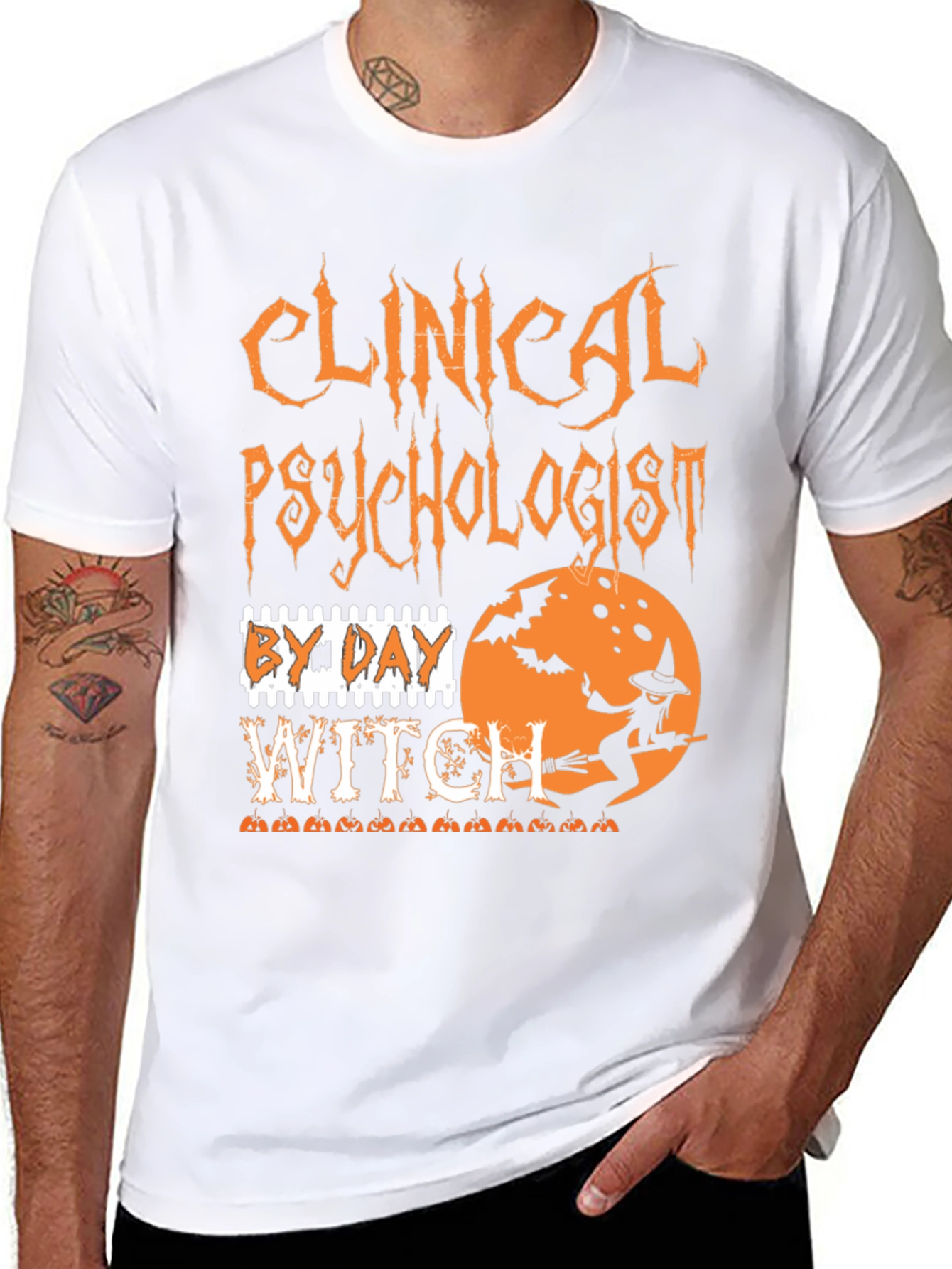 Clinical Psychologist By Day Witch Halloween T-Shirt