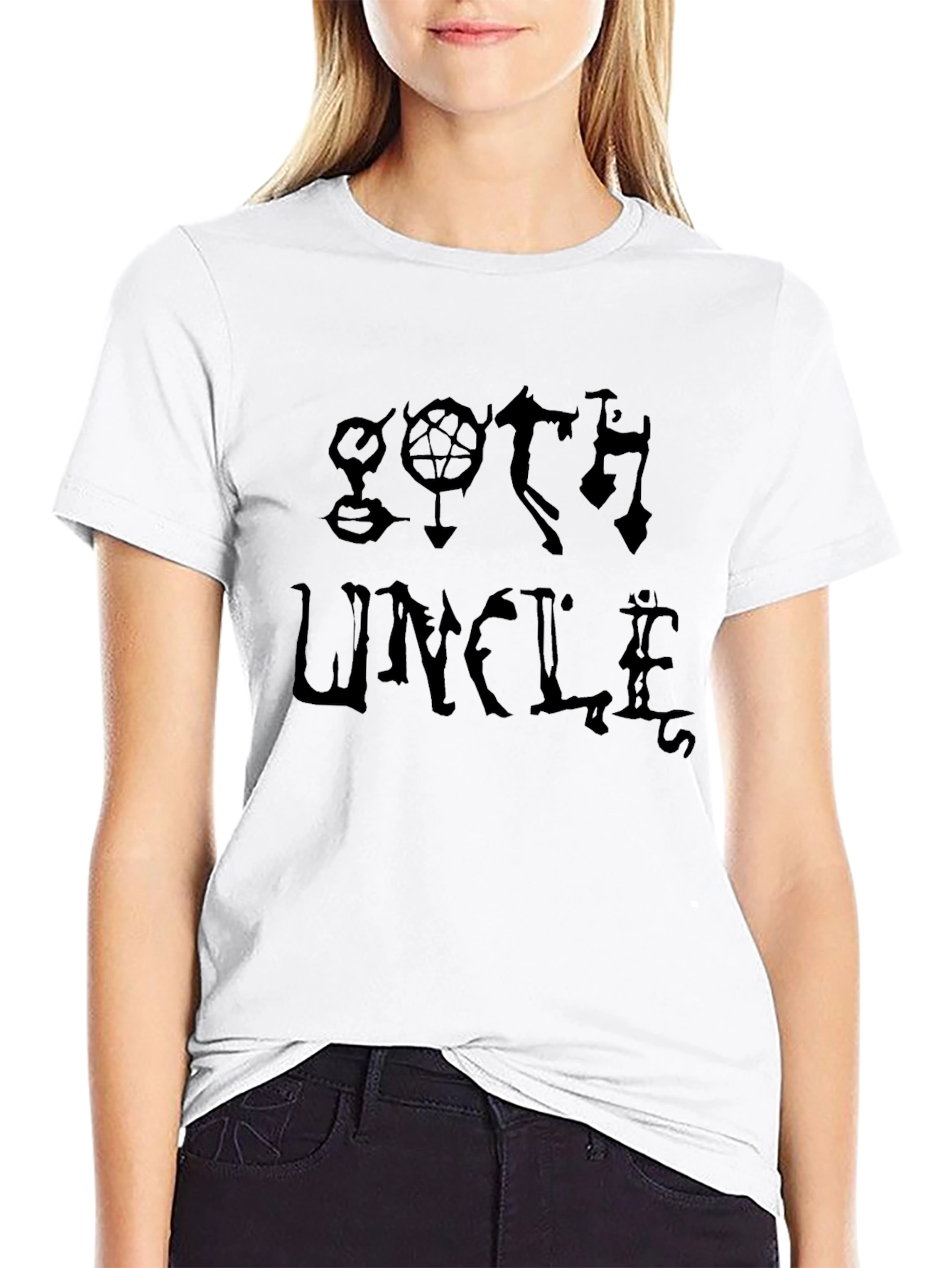 Goth Uncle Black Graphic Tee