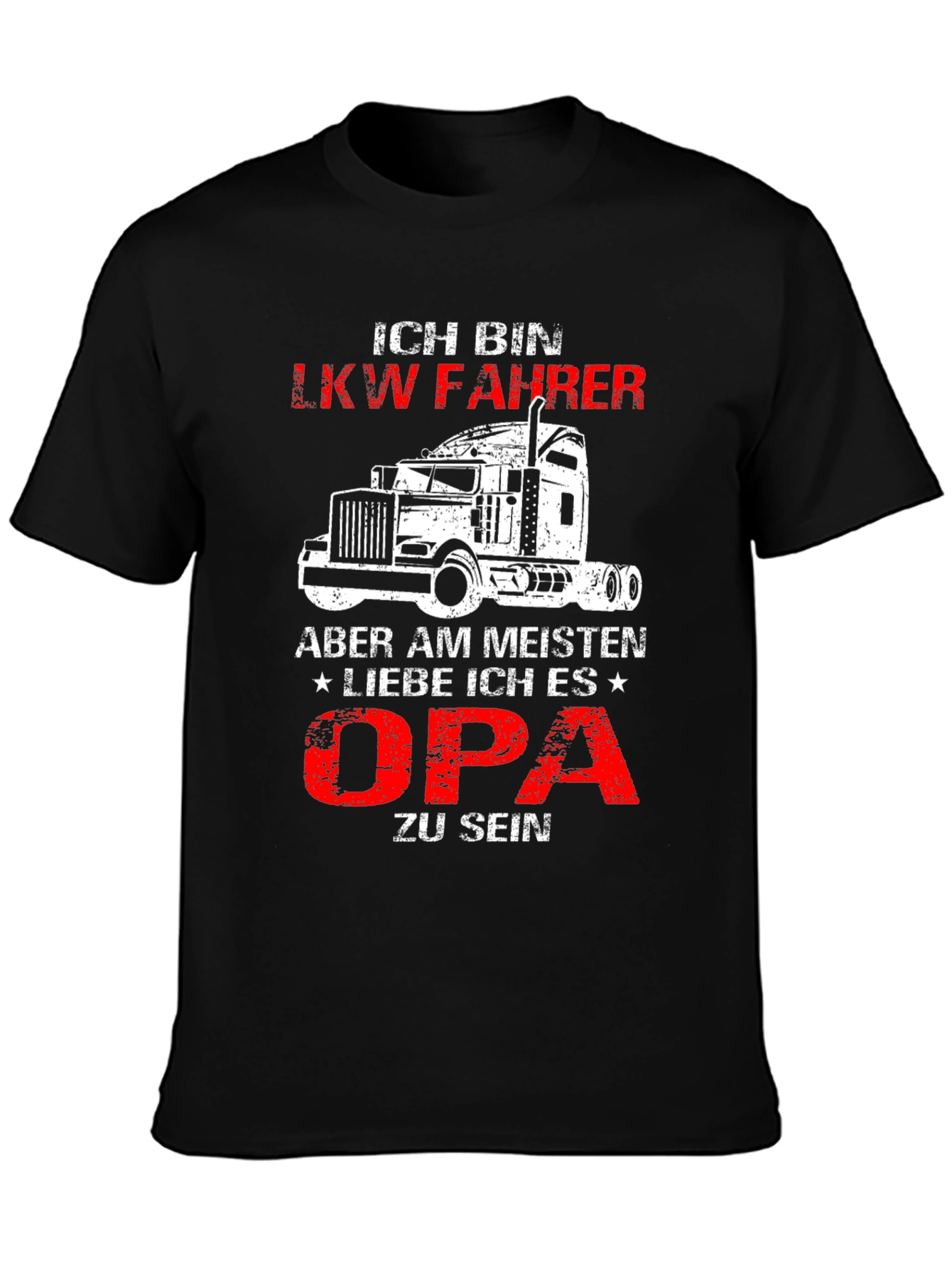 Ich Bin LKW Fahrer Opa T-Shirt