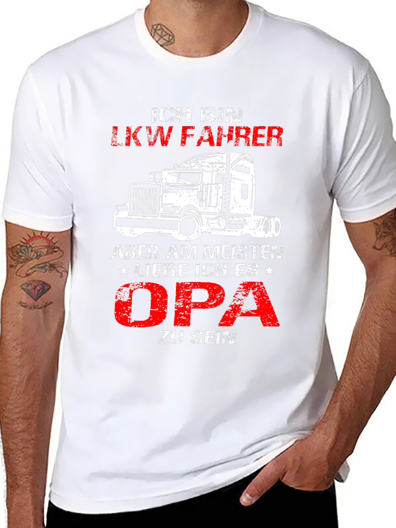 Ich Bin LKW Fahrer Opa T-Shirt