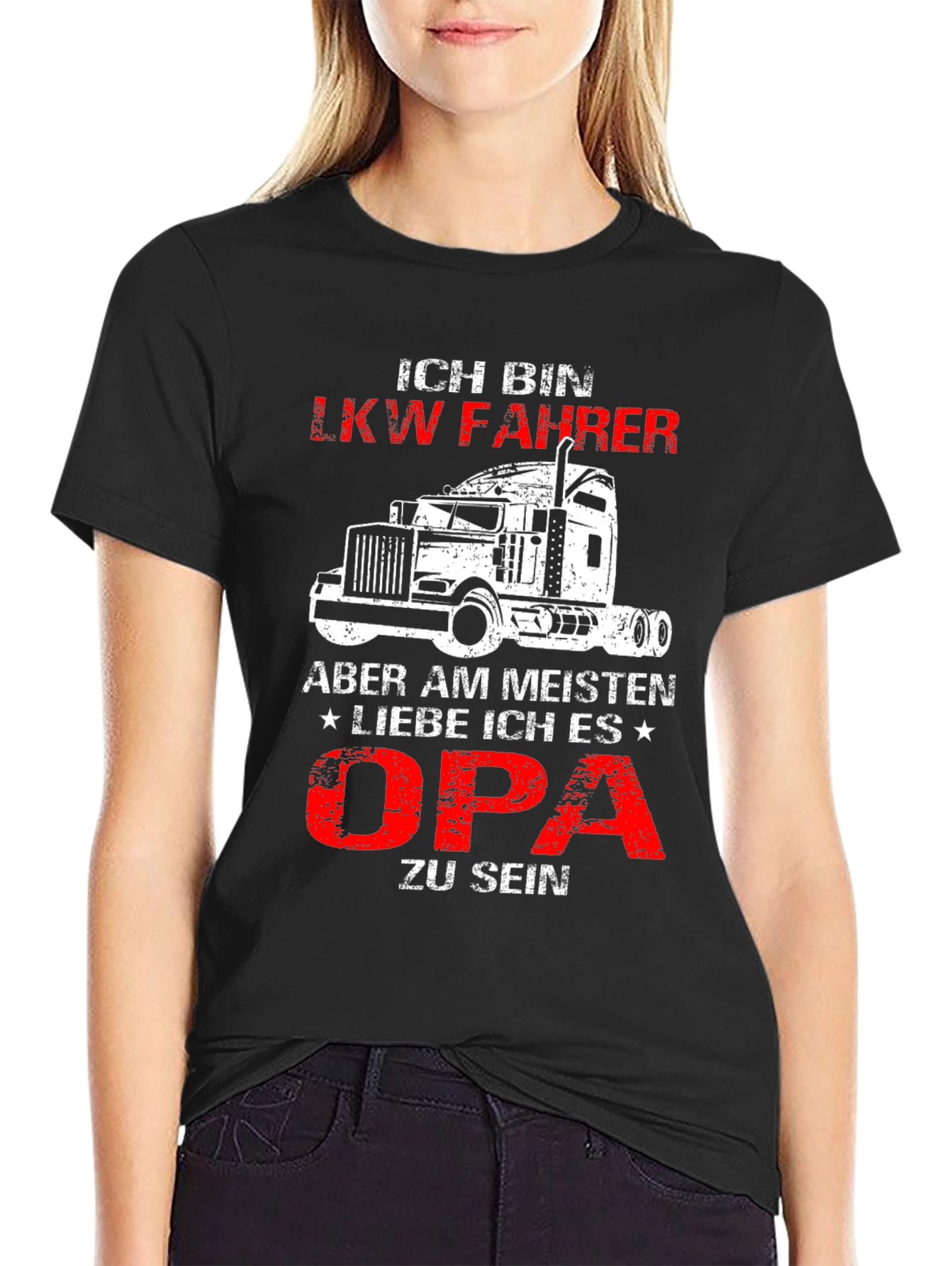Ich Bin LKW Fahrer Opa T-Shirt