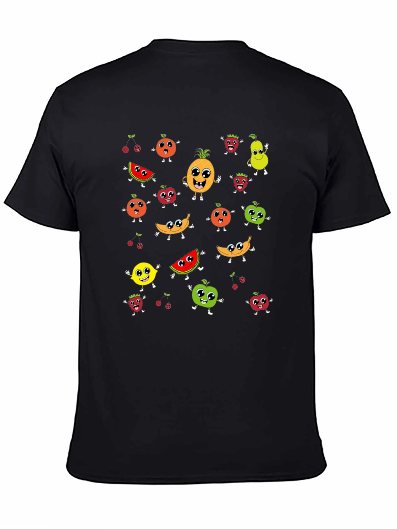 Fun Fruit Cartoon Graphic Tee