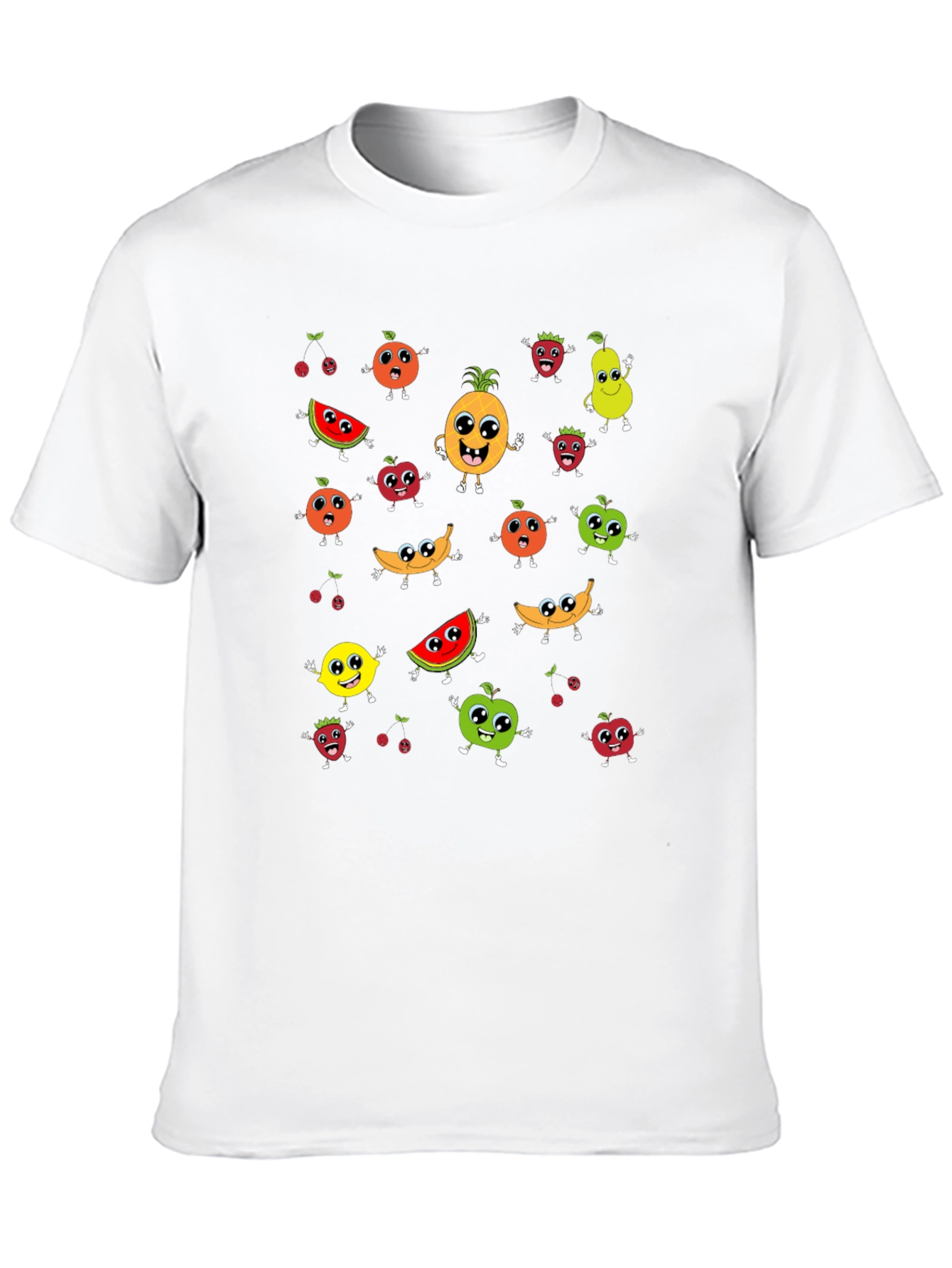 Fun Fruit Cartoon Graphic Tee