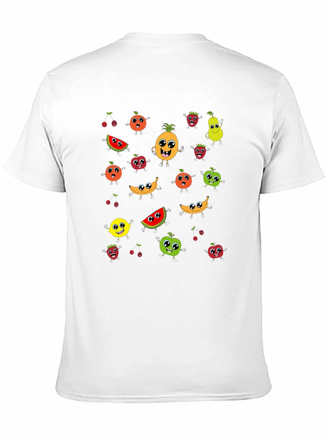 Fun Fruit Cartoon Graphic Tee
