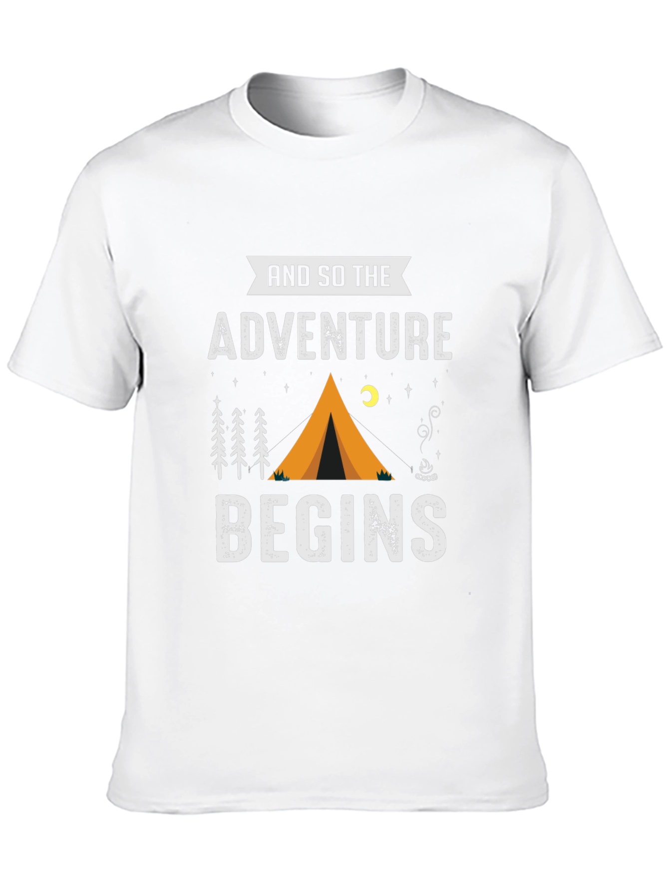 Adventure Begins Camping T-Shirt