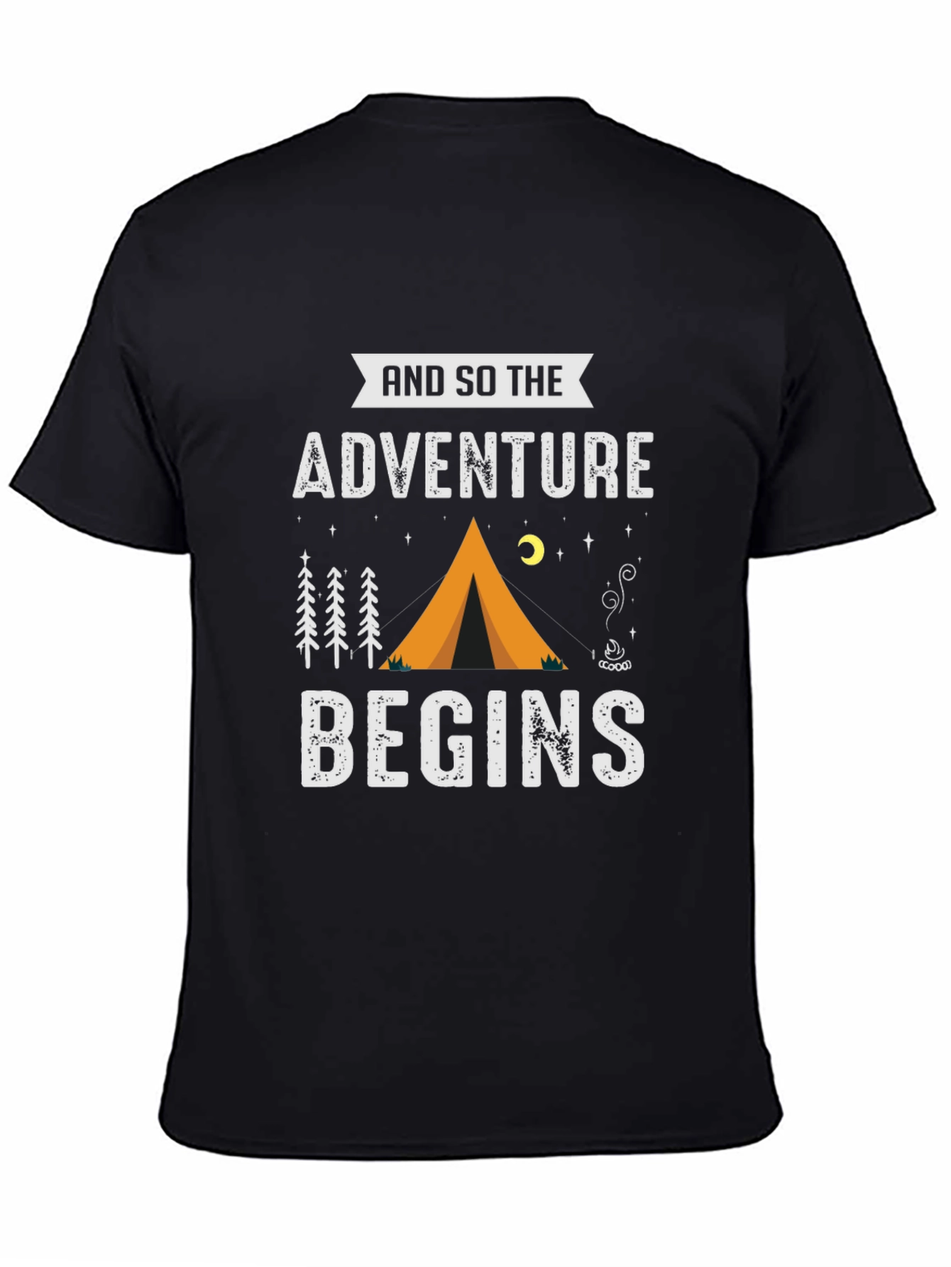 Adventure Begins Camping T-Shirt
