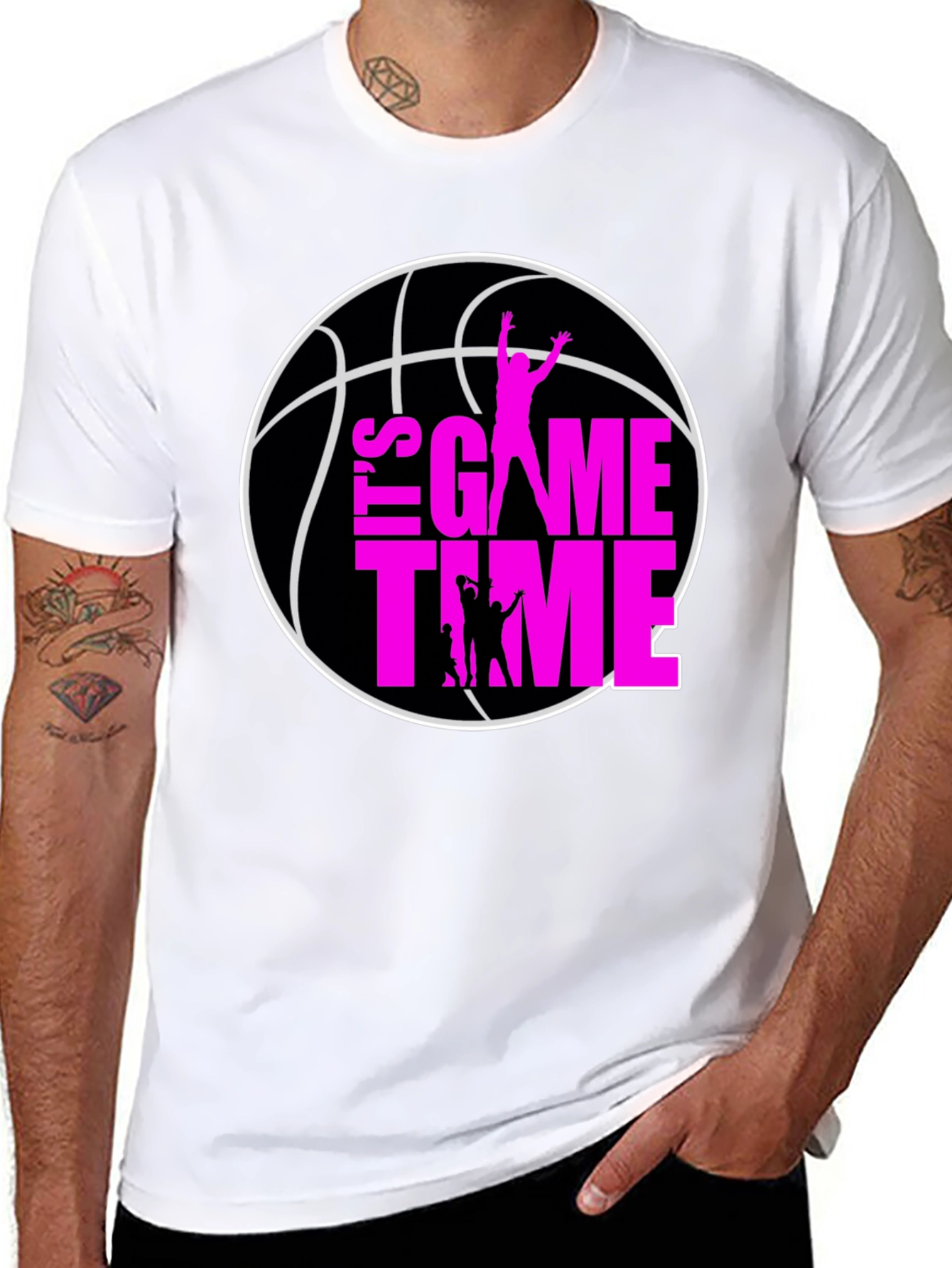 Its Game Time Basketball Graphic Tee