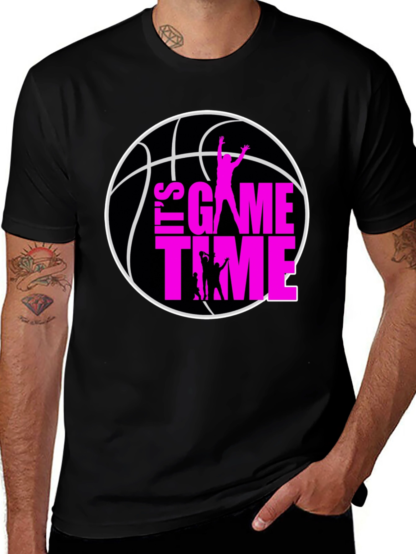 Its Game Time Basketball Graphic Tee
