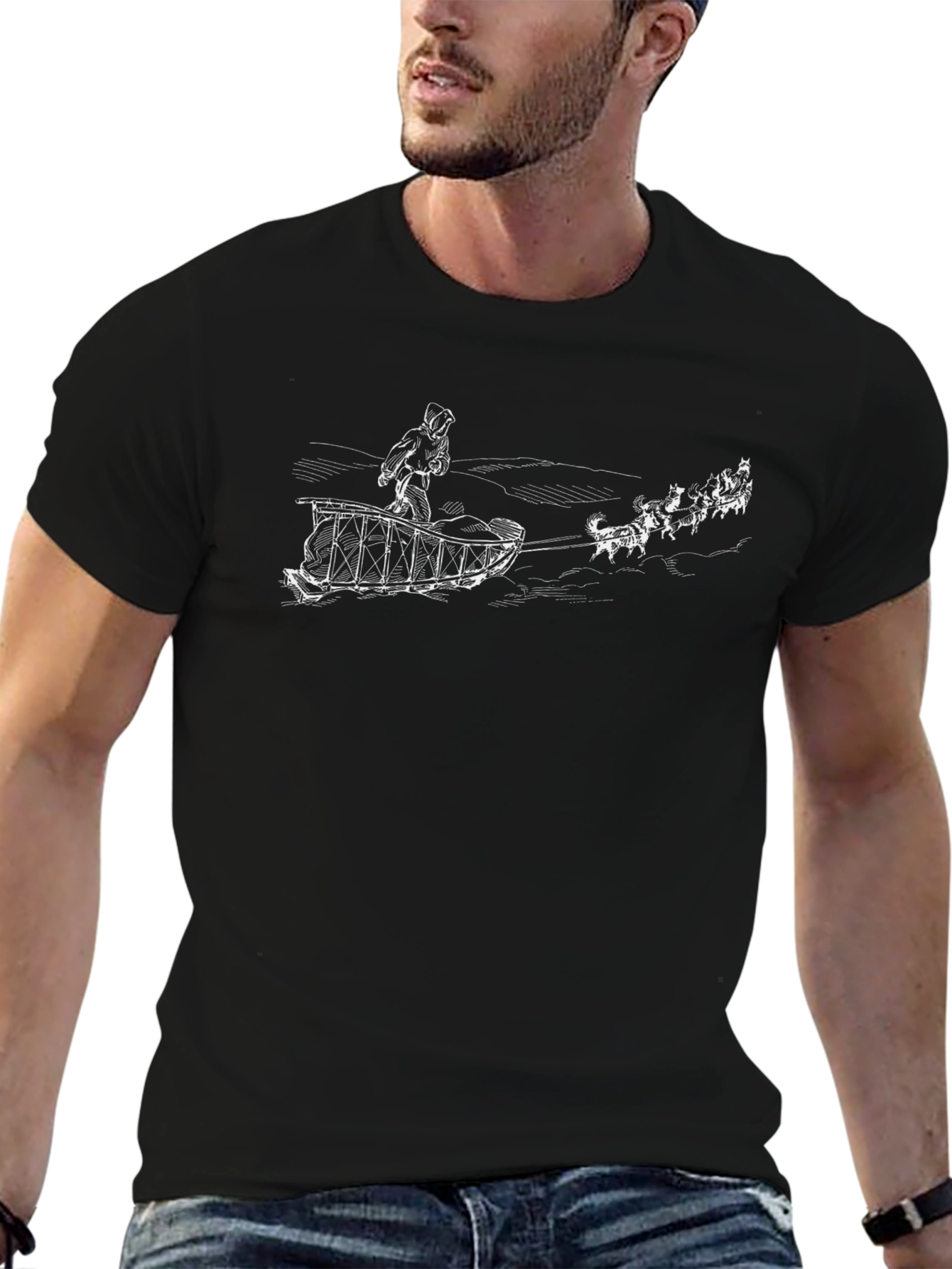 Dog Sled T-Shirt - Unique Design
