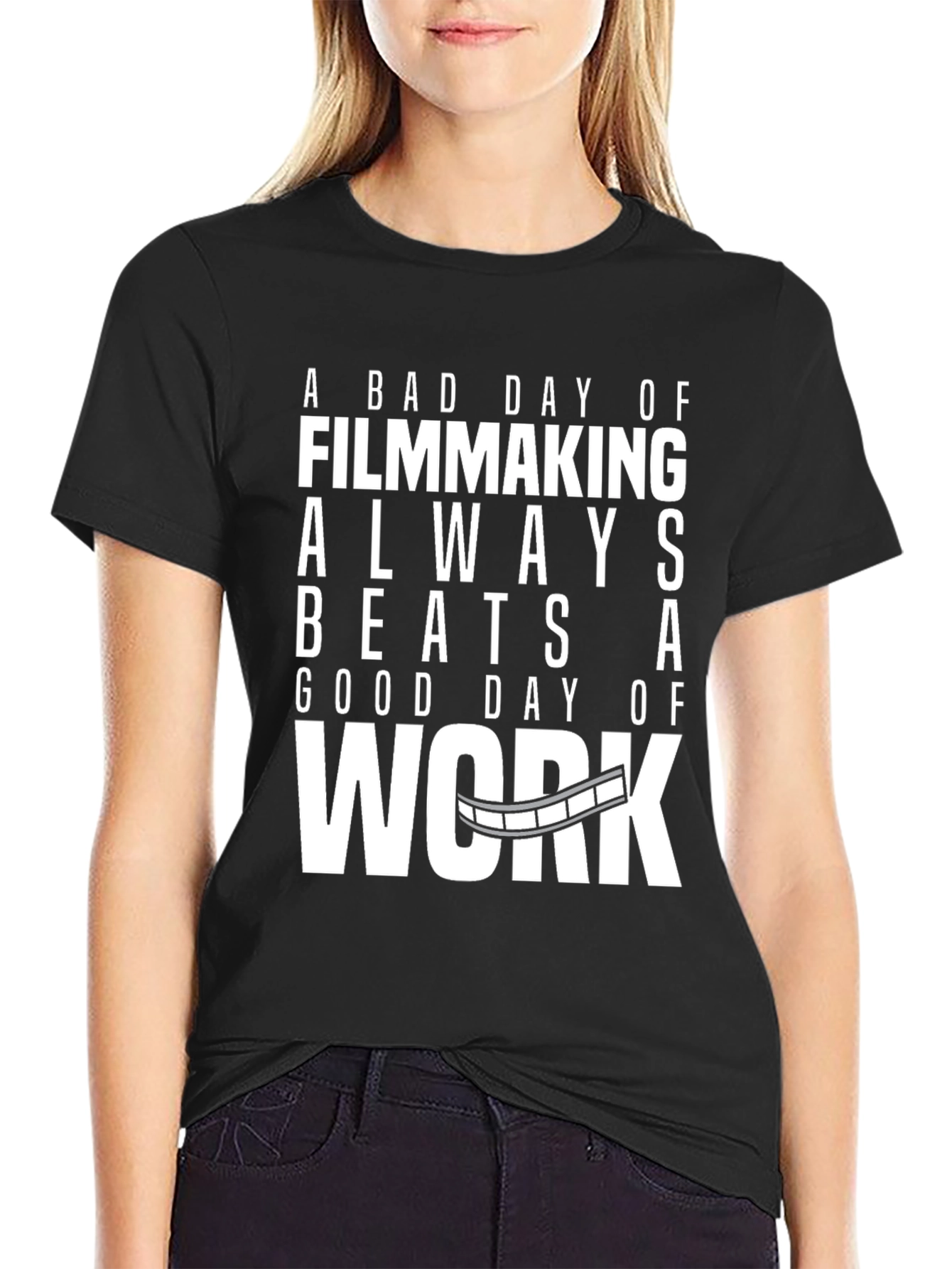 Filmmaking Beats Work T-Shirt - Movie Lover Gift