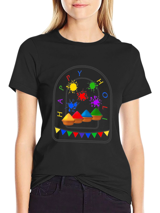 Happy Holi Festival T-Shirt - Colorful Celebration Tee