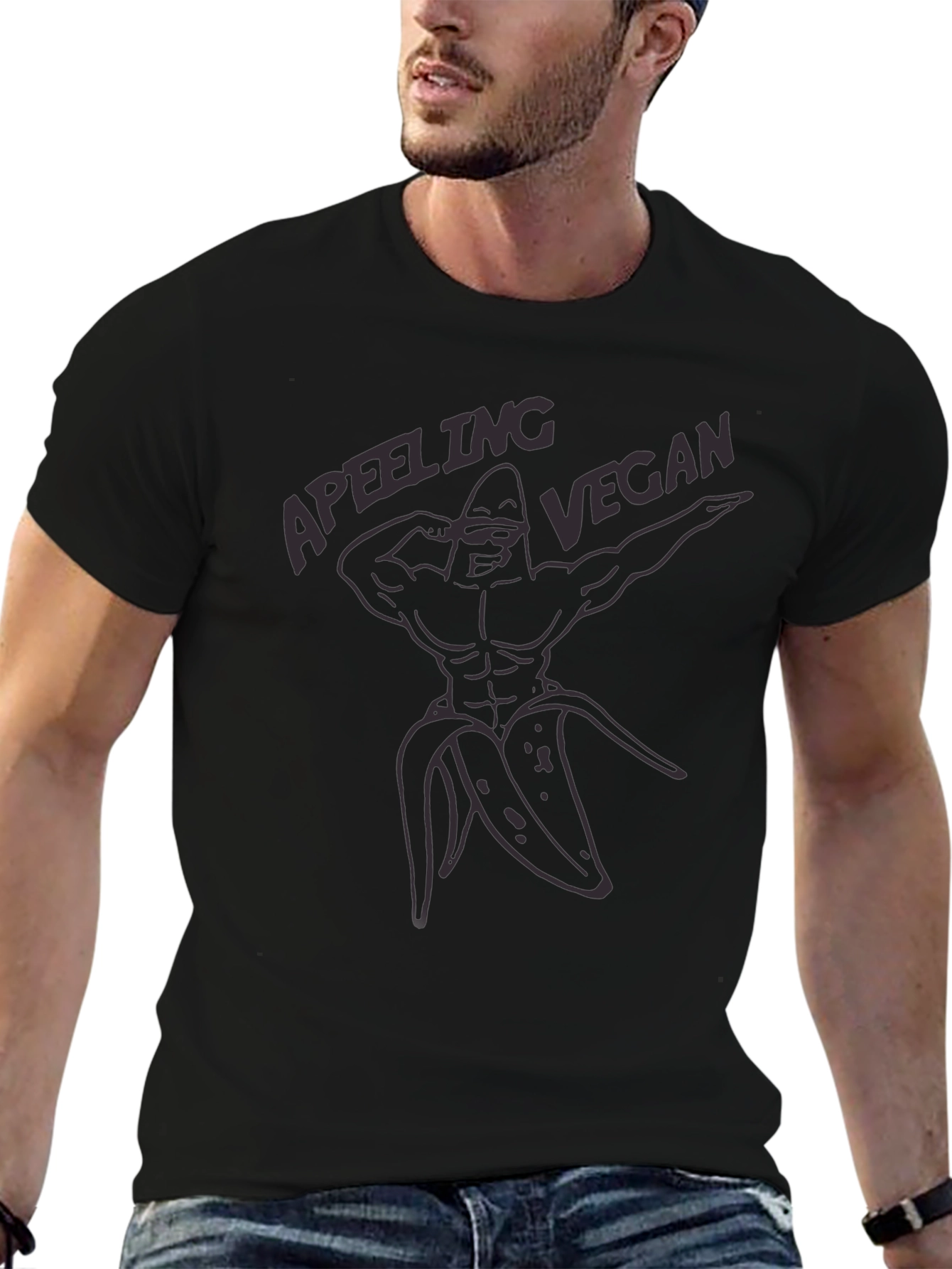 Apeeling Vegan Black T-Shirt