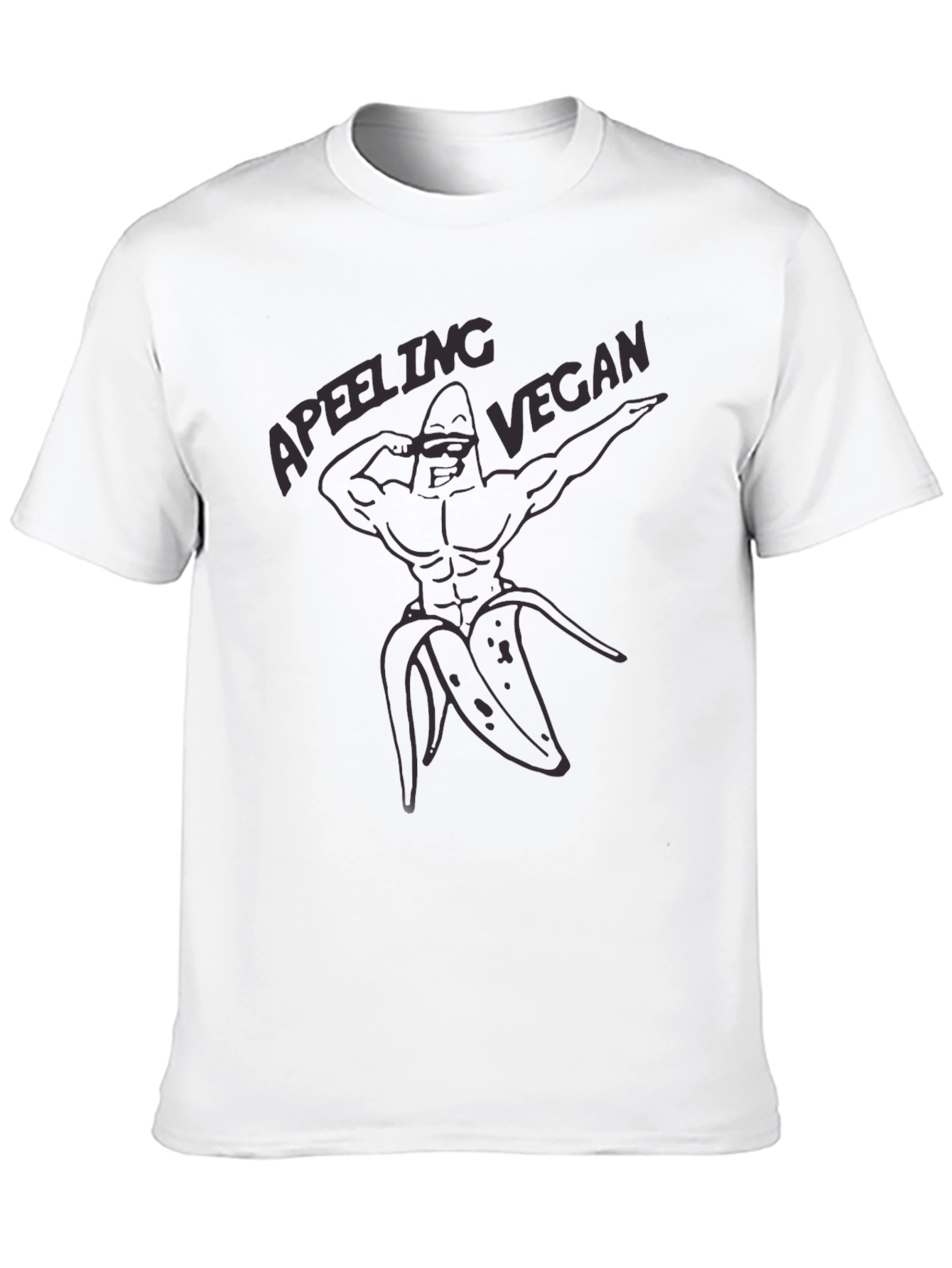 Apeeling Vegan Black T-Shirt