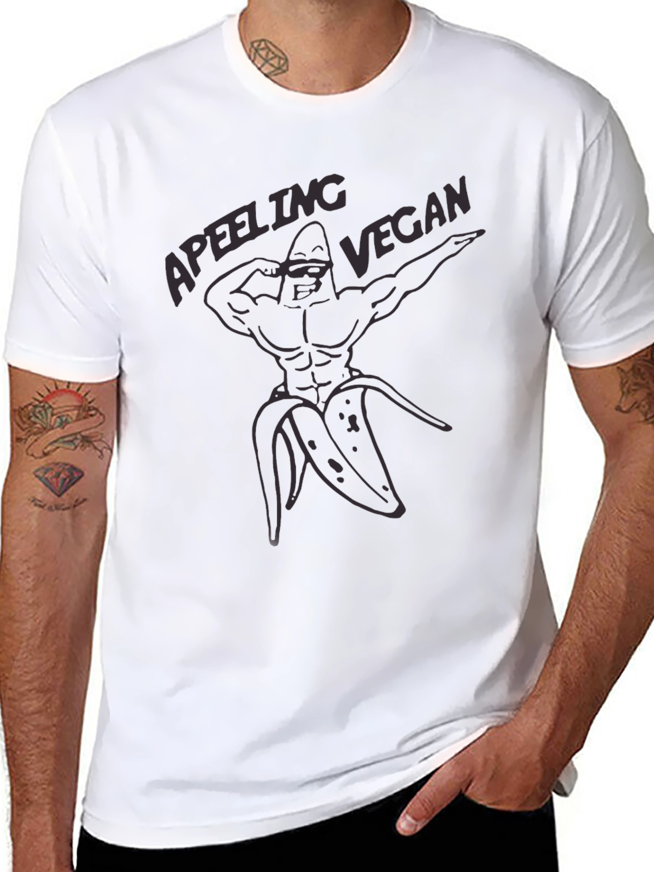 Apeeling Vegan Black T-Shirt