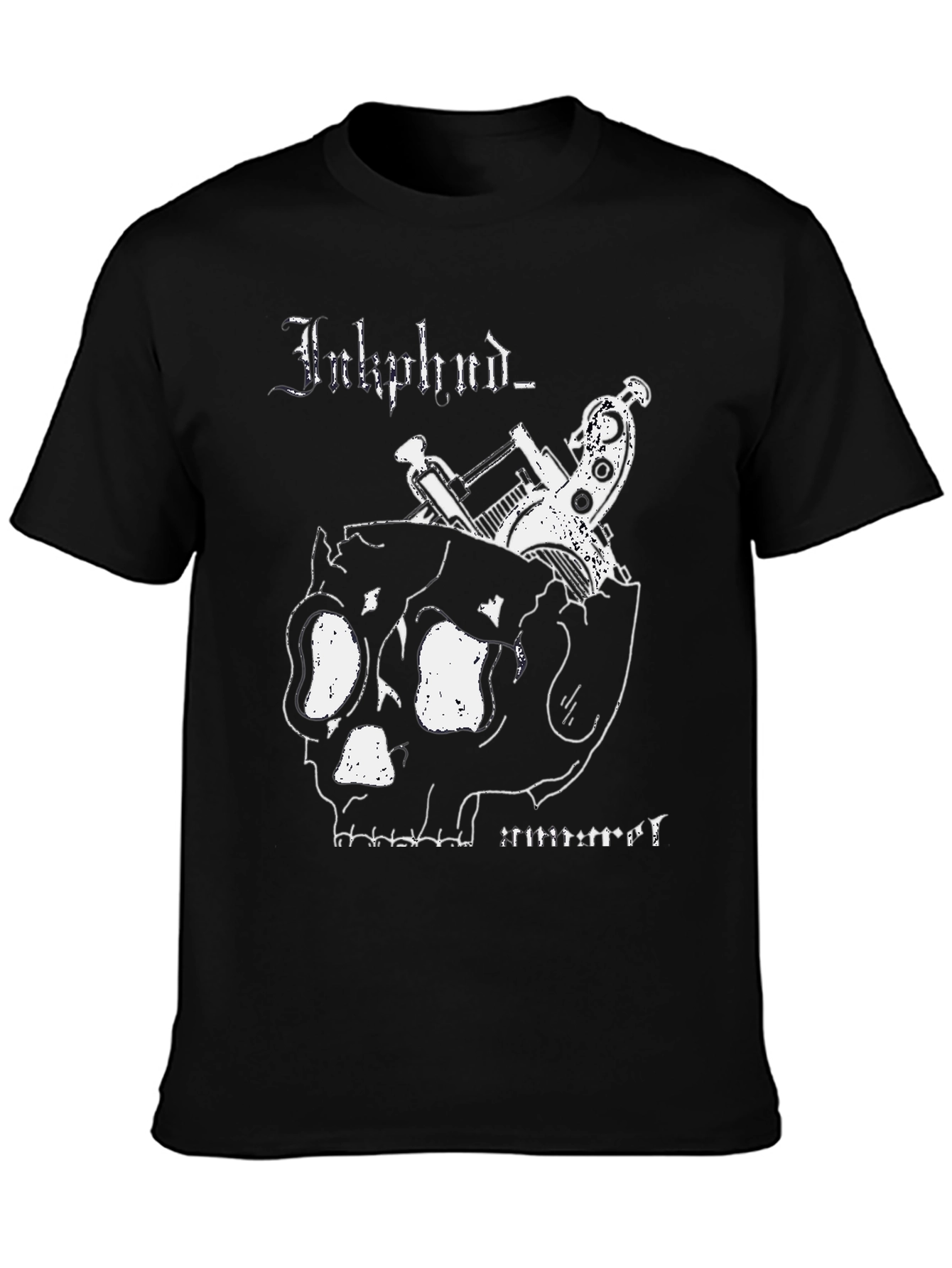 Inkphunk T-Shirt with Skull & Tattoo Gun Design