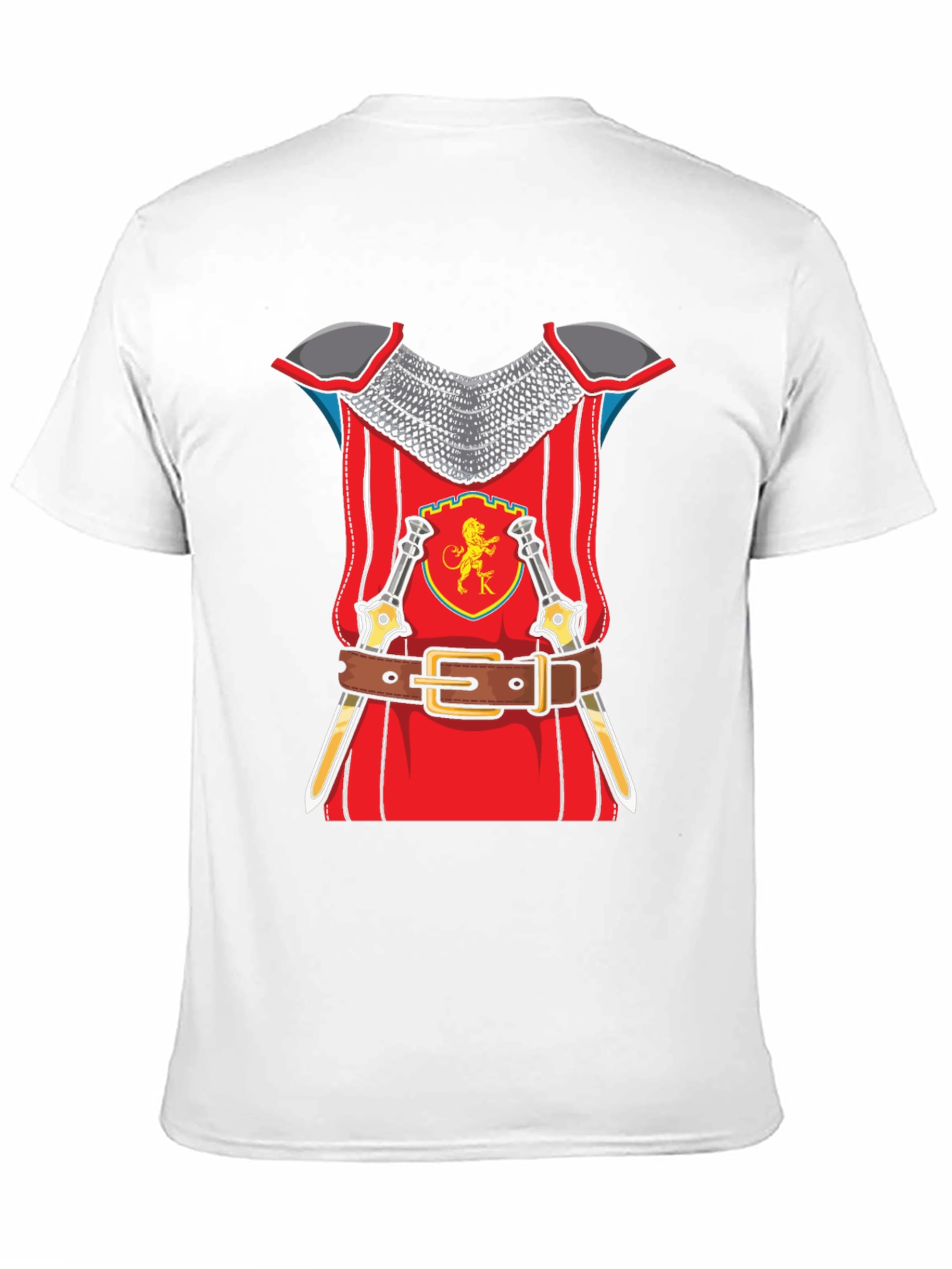 Knight Armor Graphic T-Shirt Novelty Tee
