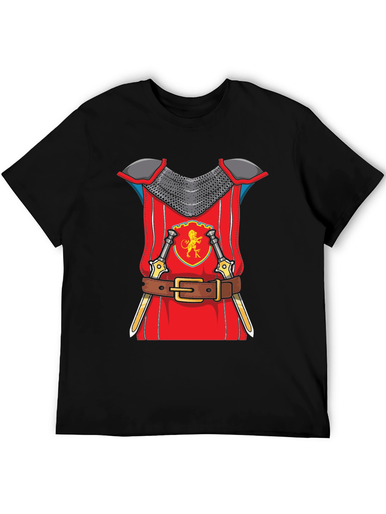 Knight Armor Graphic T-Shirt Novelty Tee