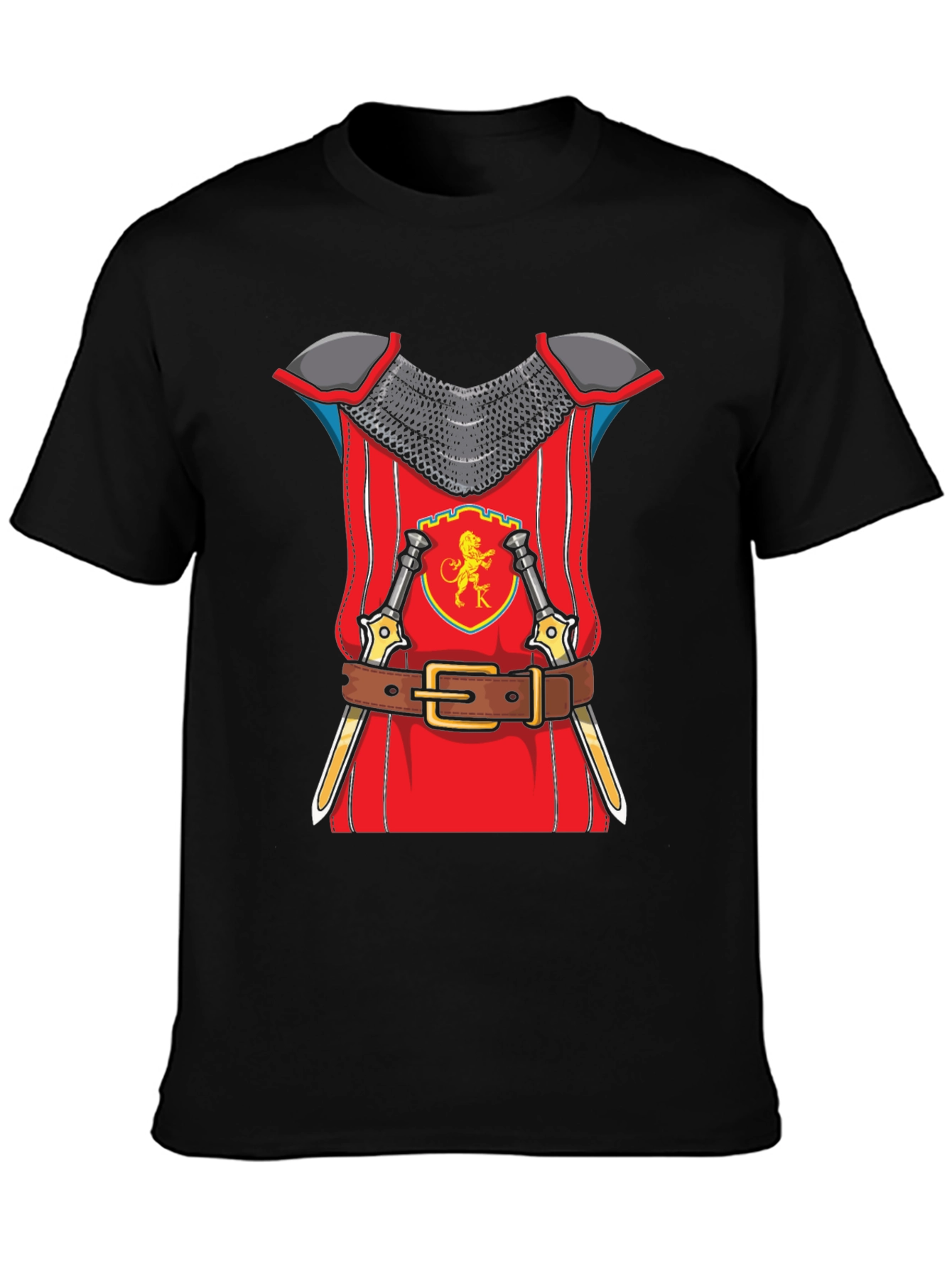 Knight Armor Graphic T-Shirt Novelty Tee