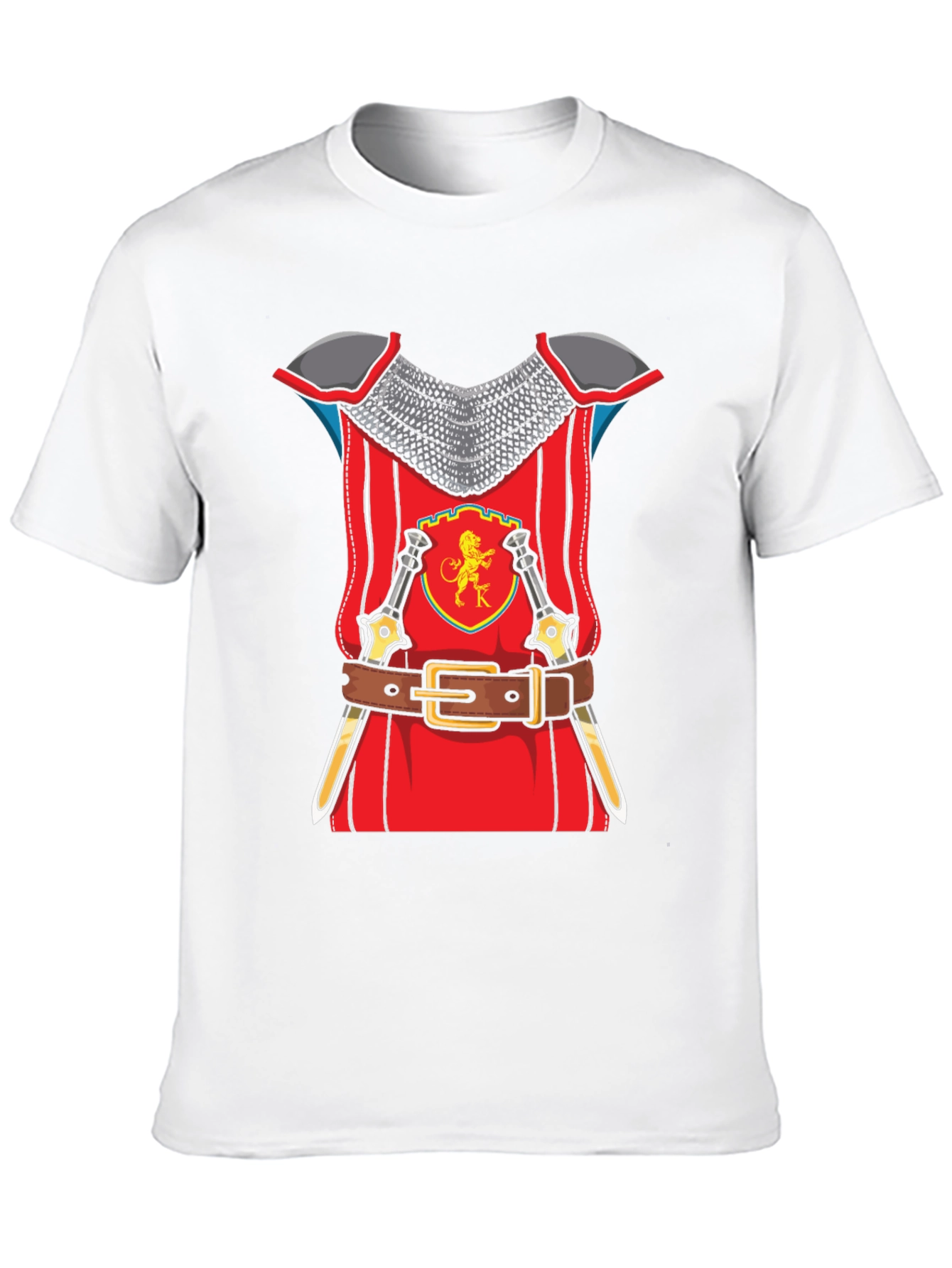Knight Armor Graphic T-Shirt Novelty Tee