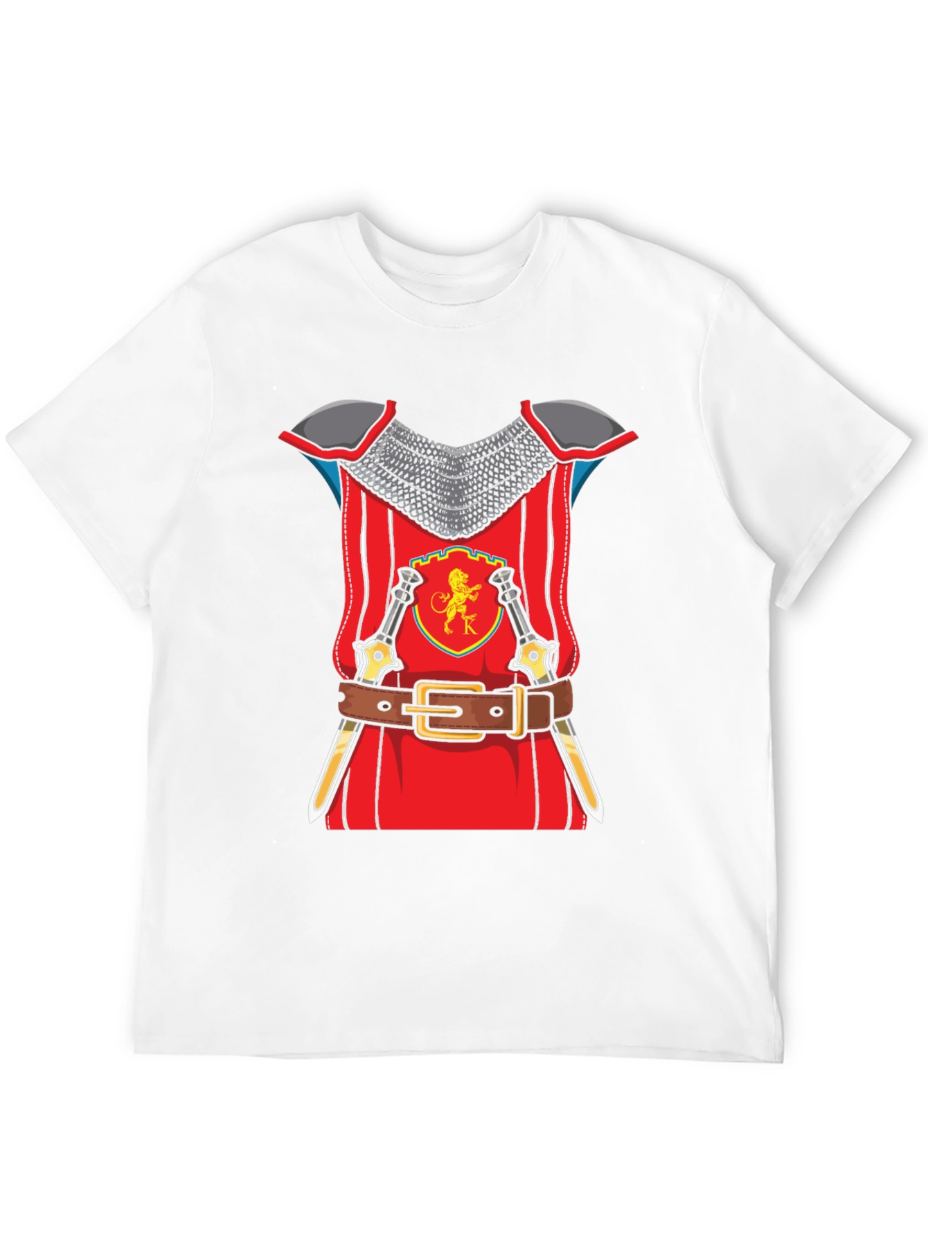 Knight Armor Graphic T-Shirt Novelty Tee