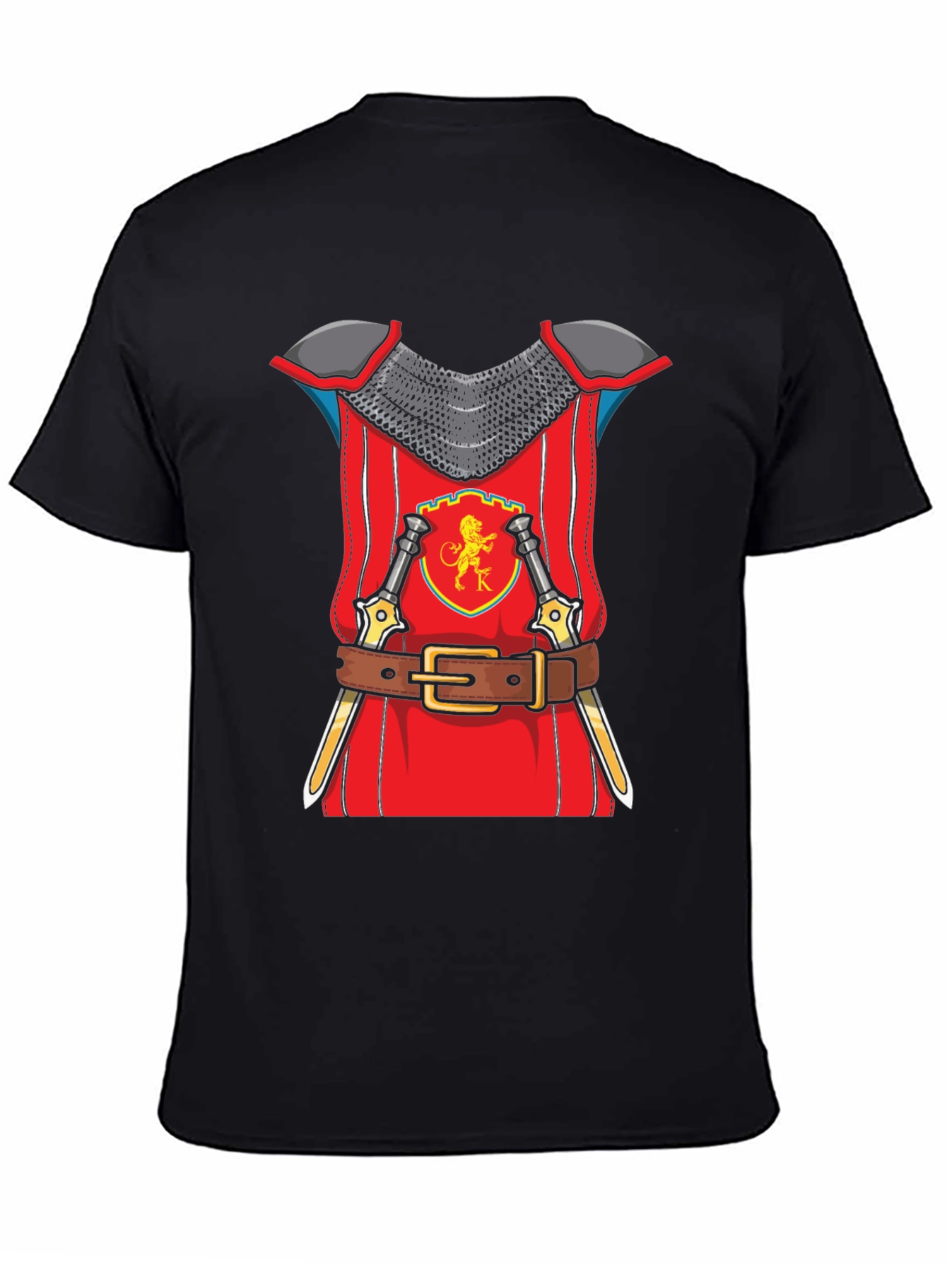 Knight Armor Graphic T-Shirt Novelty Tee