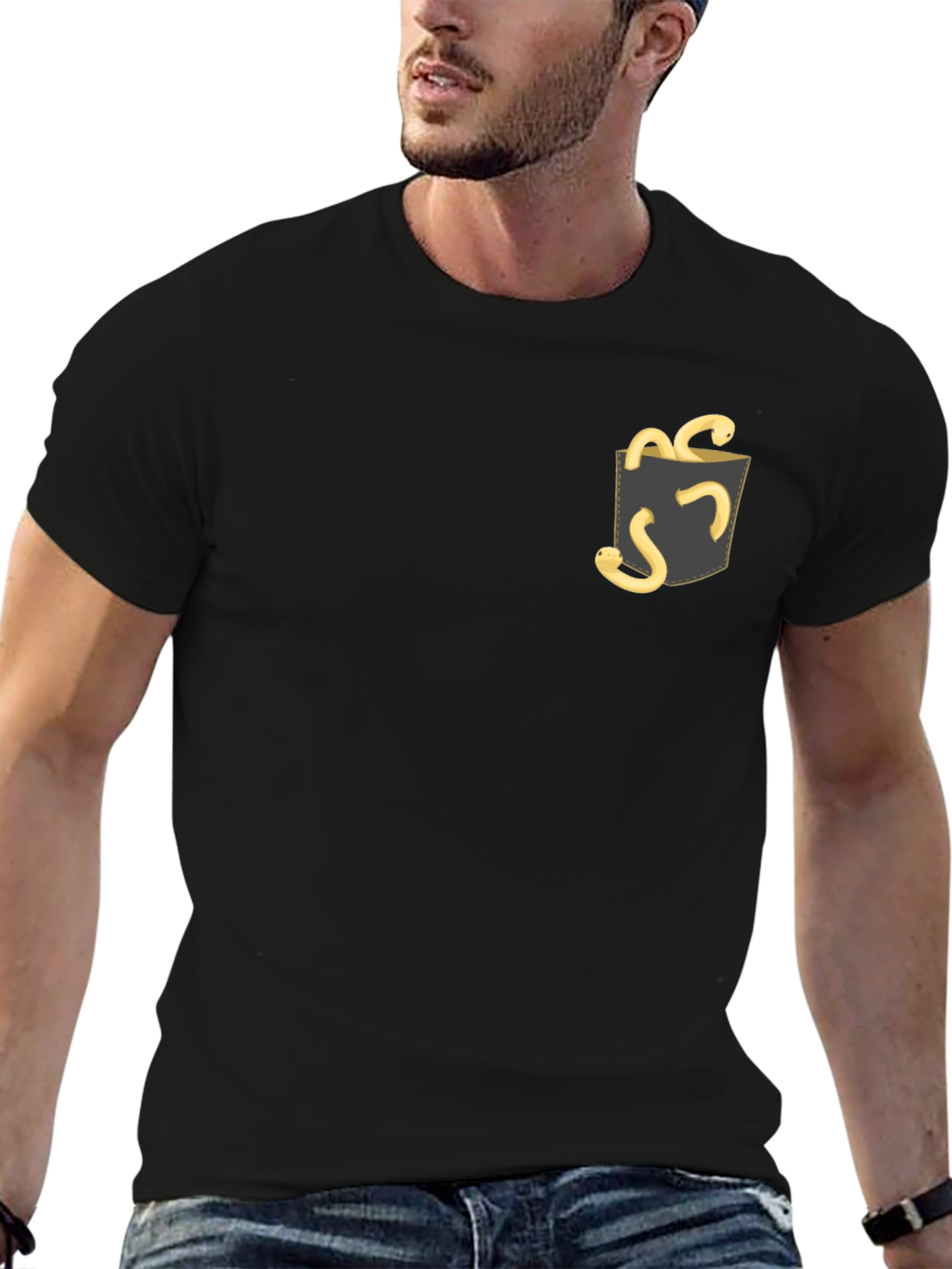 Pocket Snake Tee - Funny Graphic T-Shirt