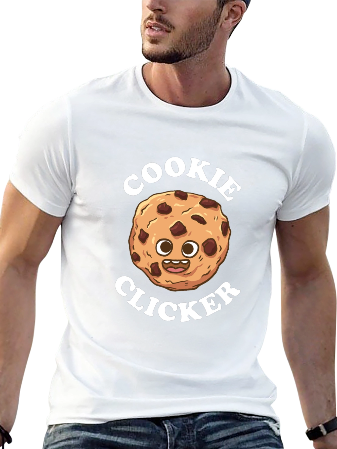 Cookie Clicker Cartoon T-Shirt - Fun Novelty Tee