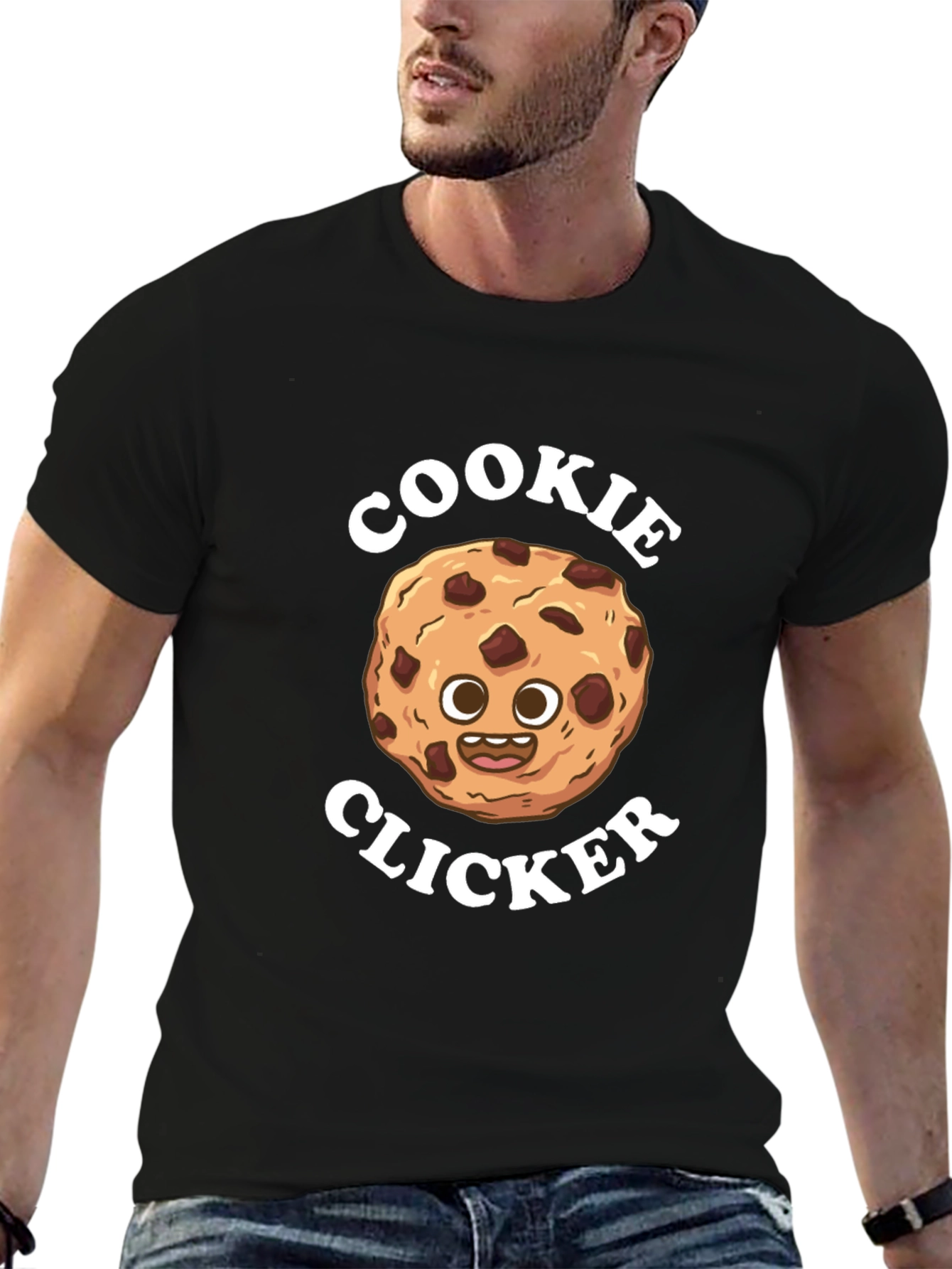Cookie Clicker Cartoon T-Shirt - Fun Novelty Tee