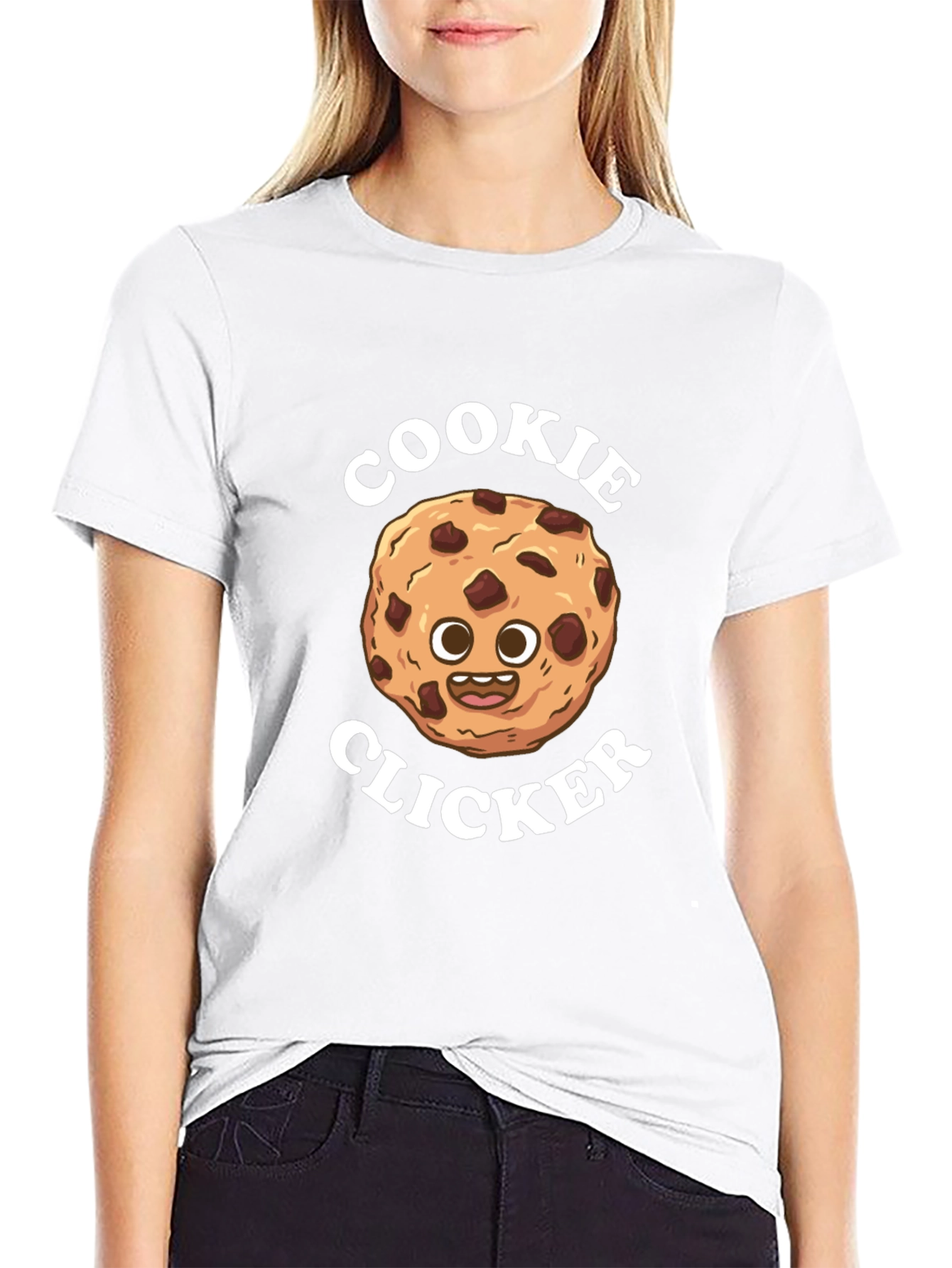 Cookie Clicker Cartoon T-Shirt - Fun Novelty Tee