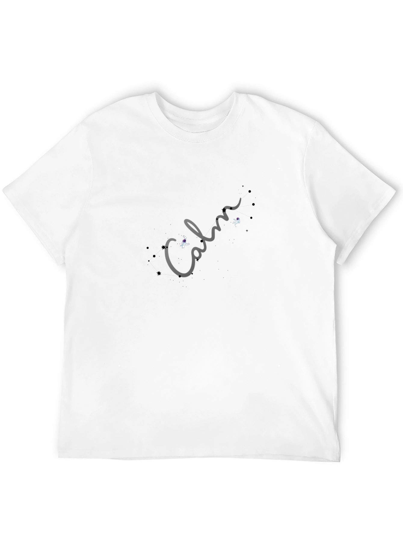 Calm Astronaut Graphic T-Shirt - Premium Black Cotton