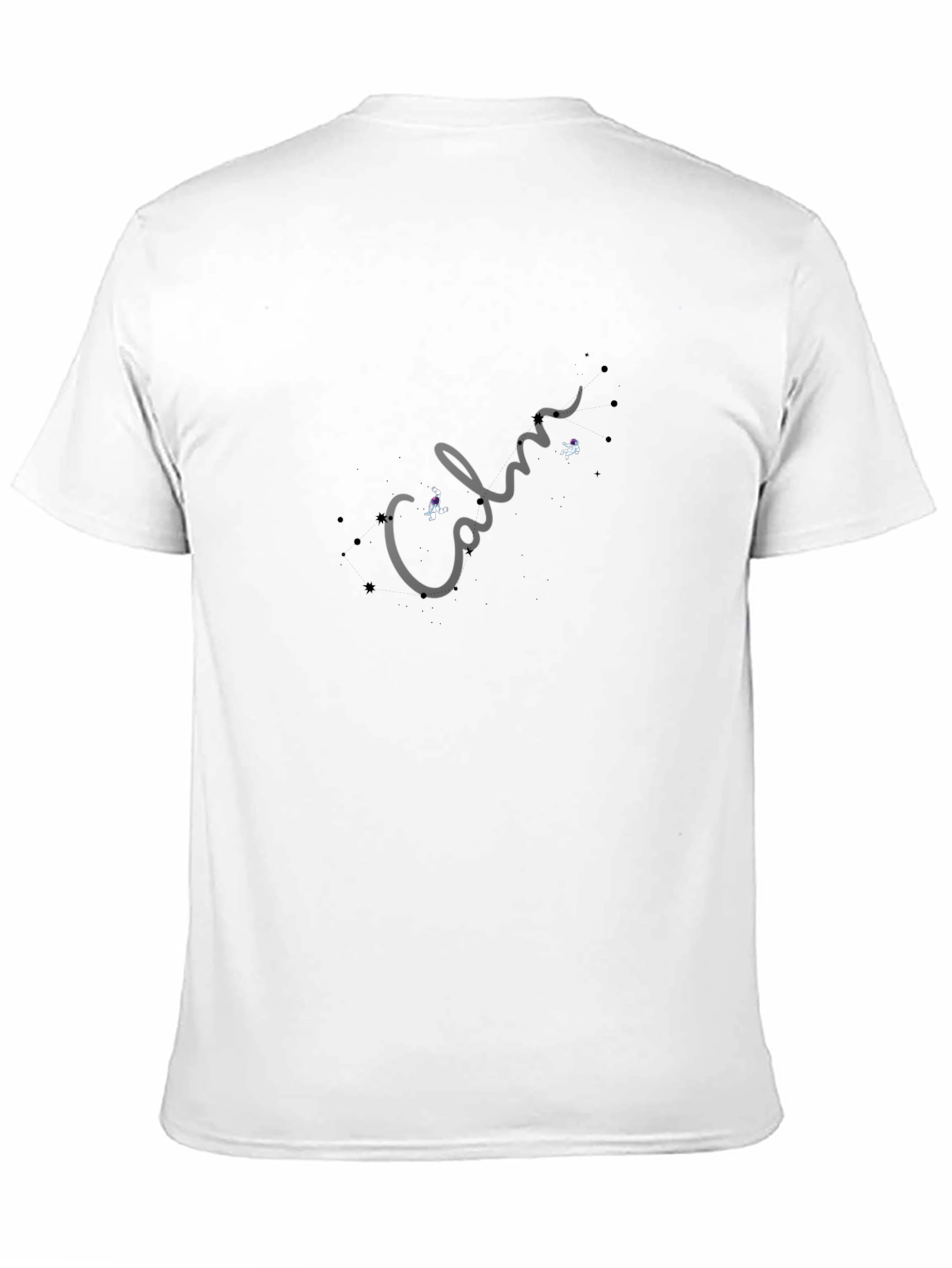 Calm Astronaut Graphic T-Shirt - Premium Black Cotton