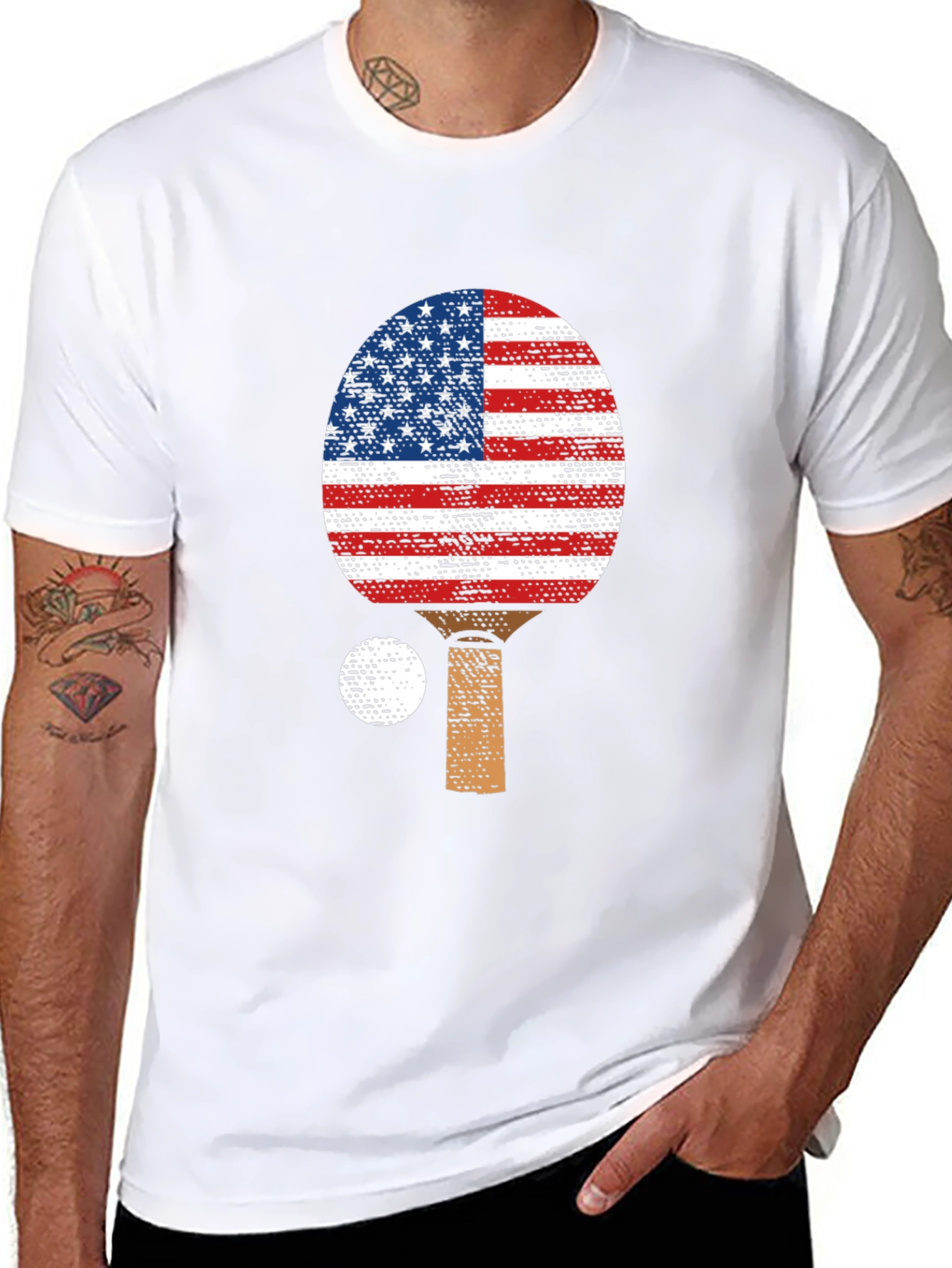 Patriotic Ping Pong Paddle T-Shirt