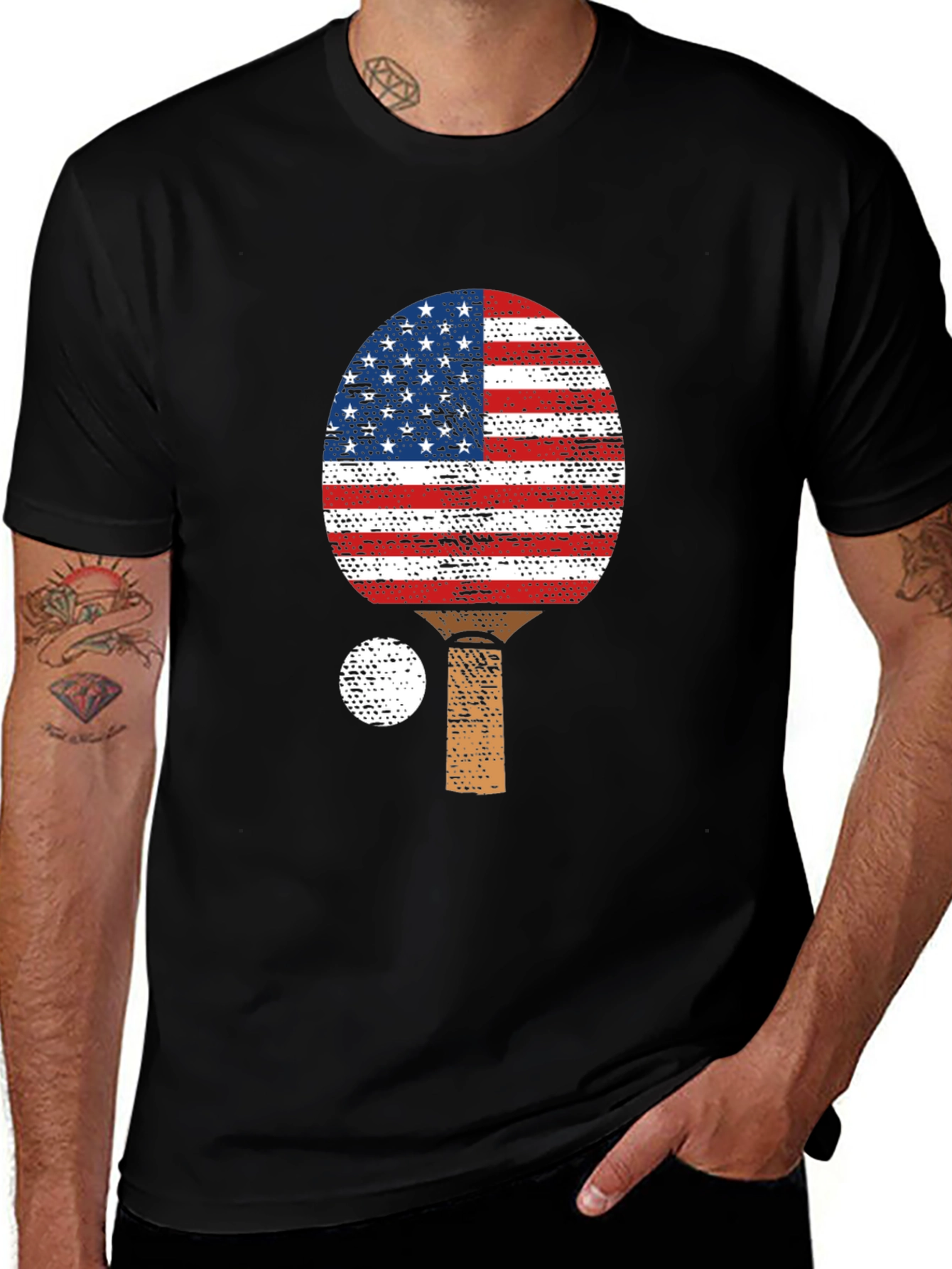 Patriotic Ping Pong Paddle T-Shirt