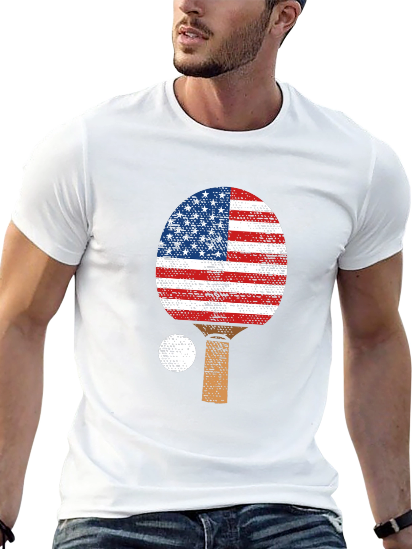 Patriotic Ping Pong Paddle T-Shirt