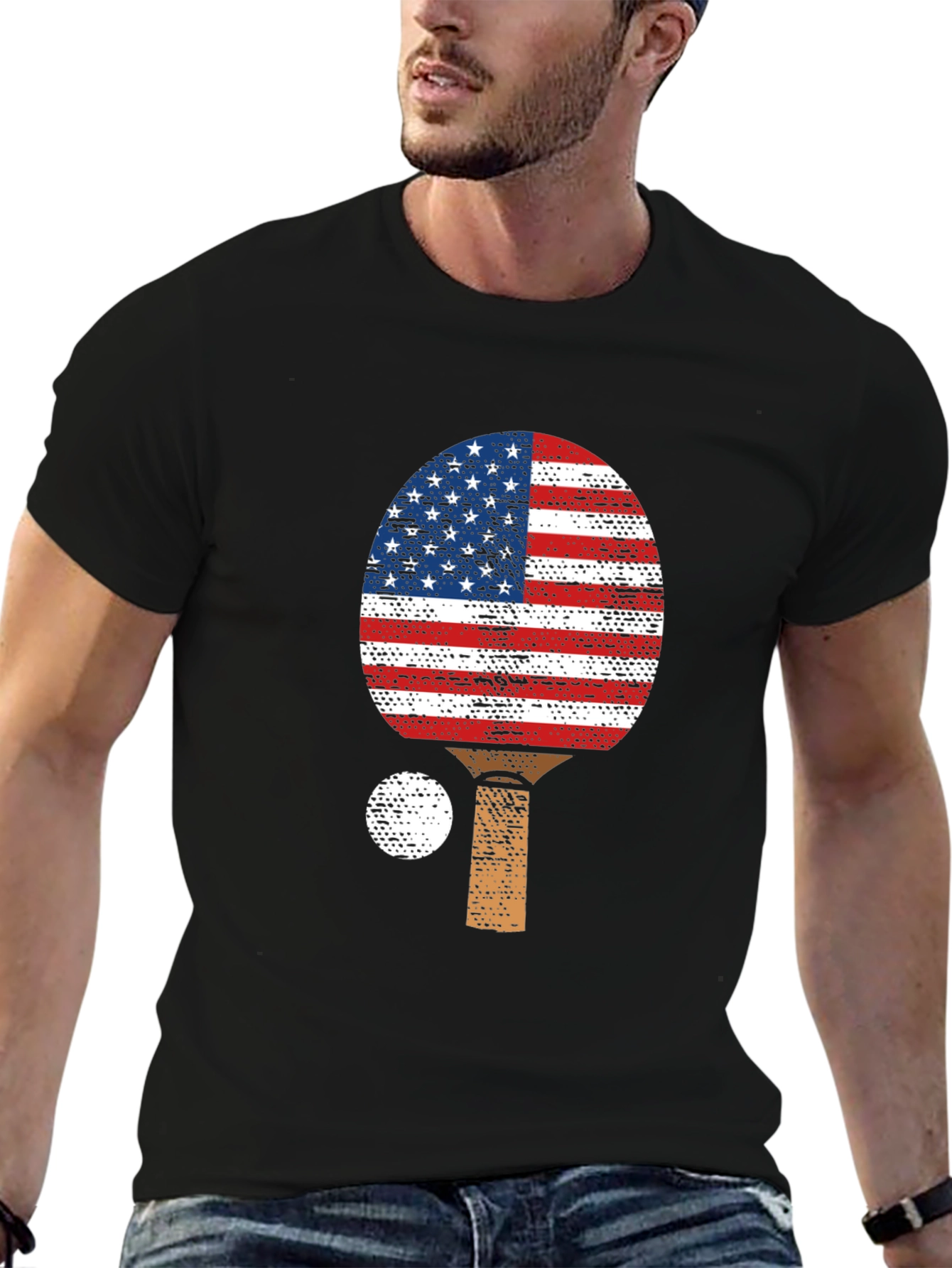 Patriotic Ping Pong Paddle T-Shirt