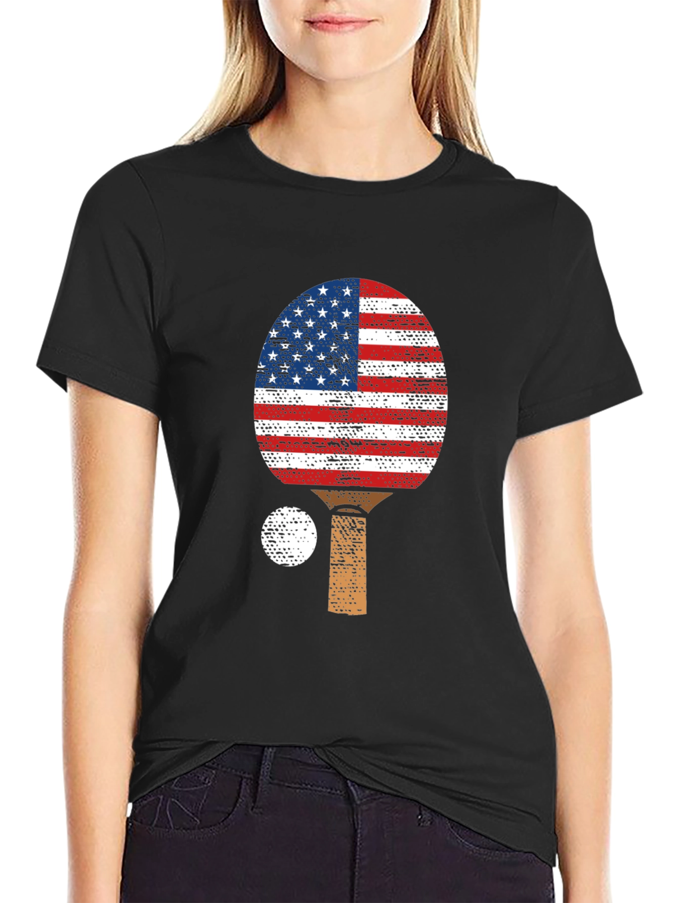 Patriotic Ping Pong Paddle T-Shirt